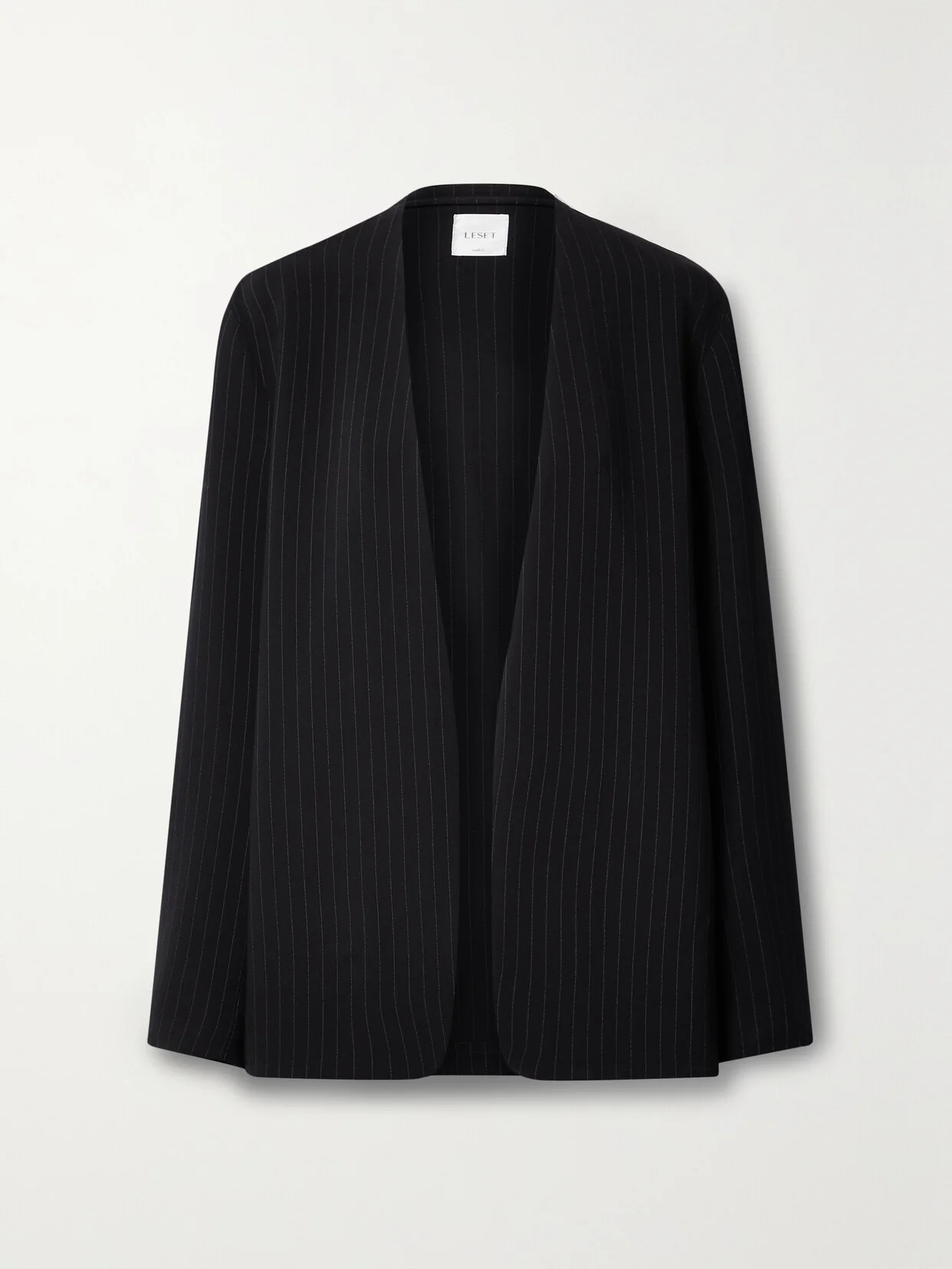 Arielle Pinstriped Crepe Blazer - 1