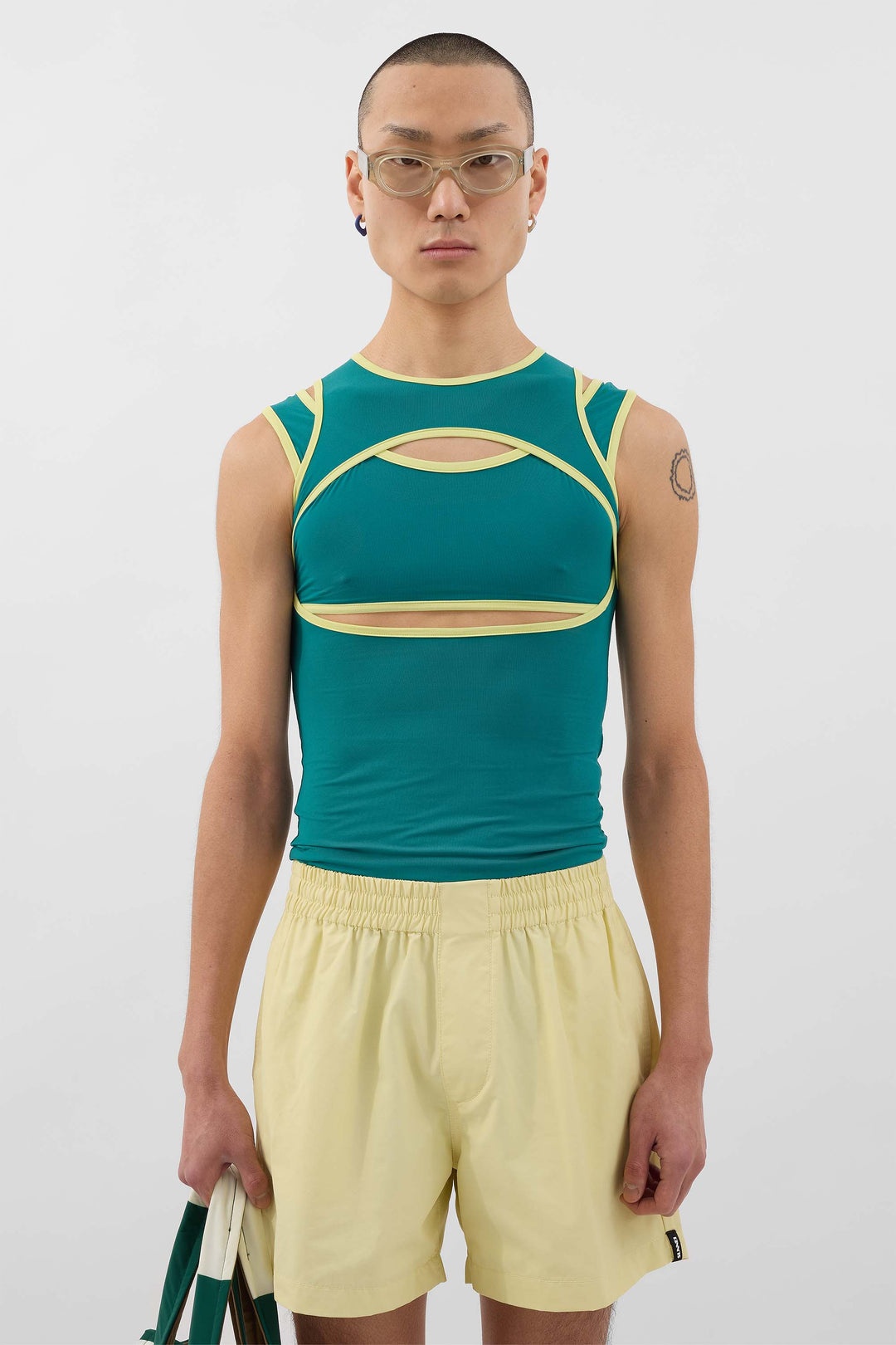 SUPER STRETCH COMBINED TOP / jade green - 3