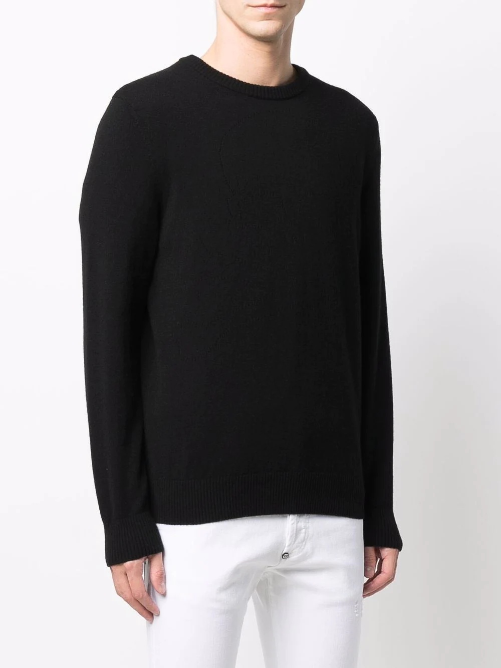 round neck knitted jumper - 3