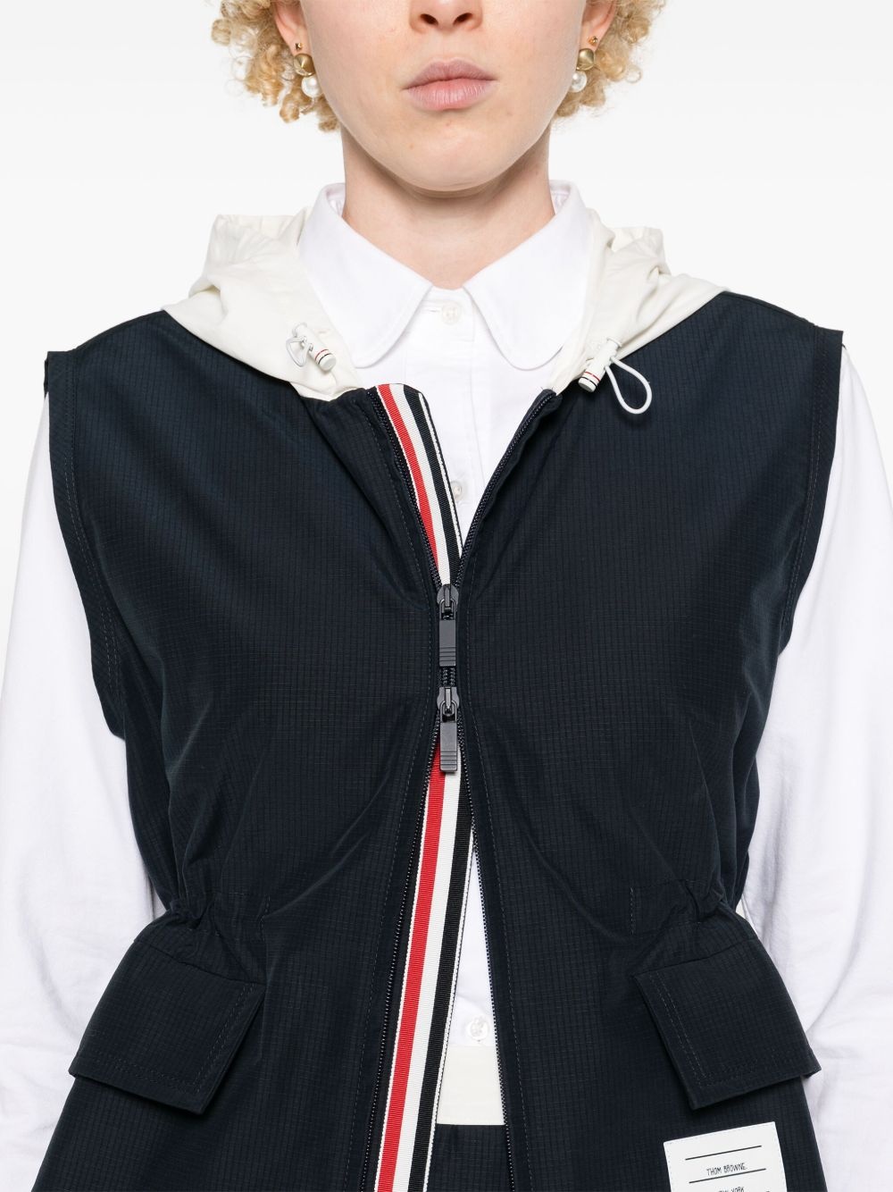ripstop hooded gilet - 5