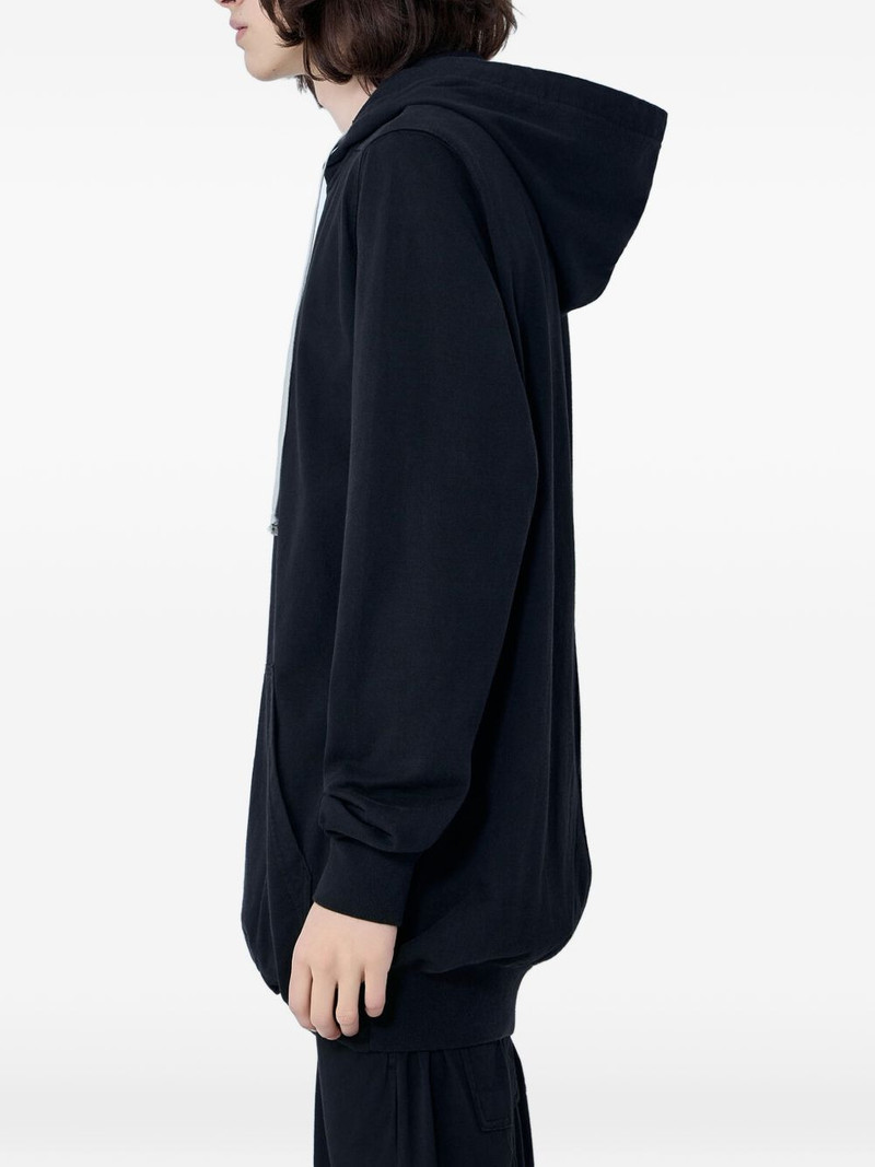 Rick Owens DRKSHDW drawstring cotton hoodie outlook