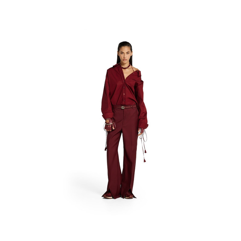 GUCCI Cotton poplin shirt with tie outlook