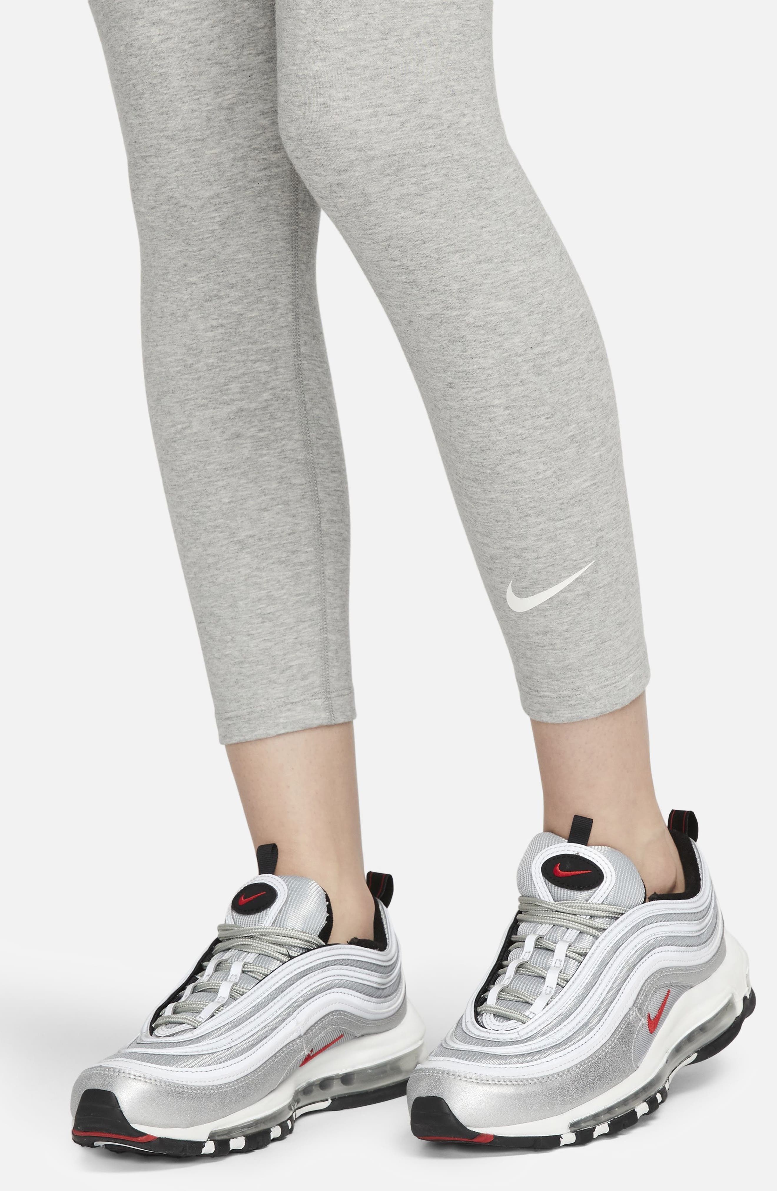 Nike Classic Lifestyle 7/8 Leggings in Dark Grey Heather/sail at Nordstrom - 3