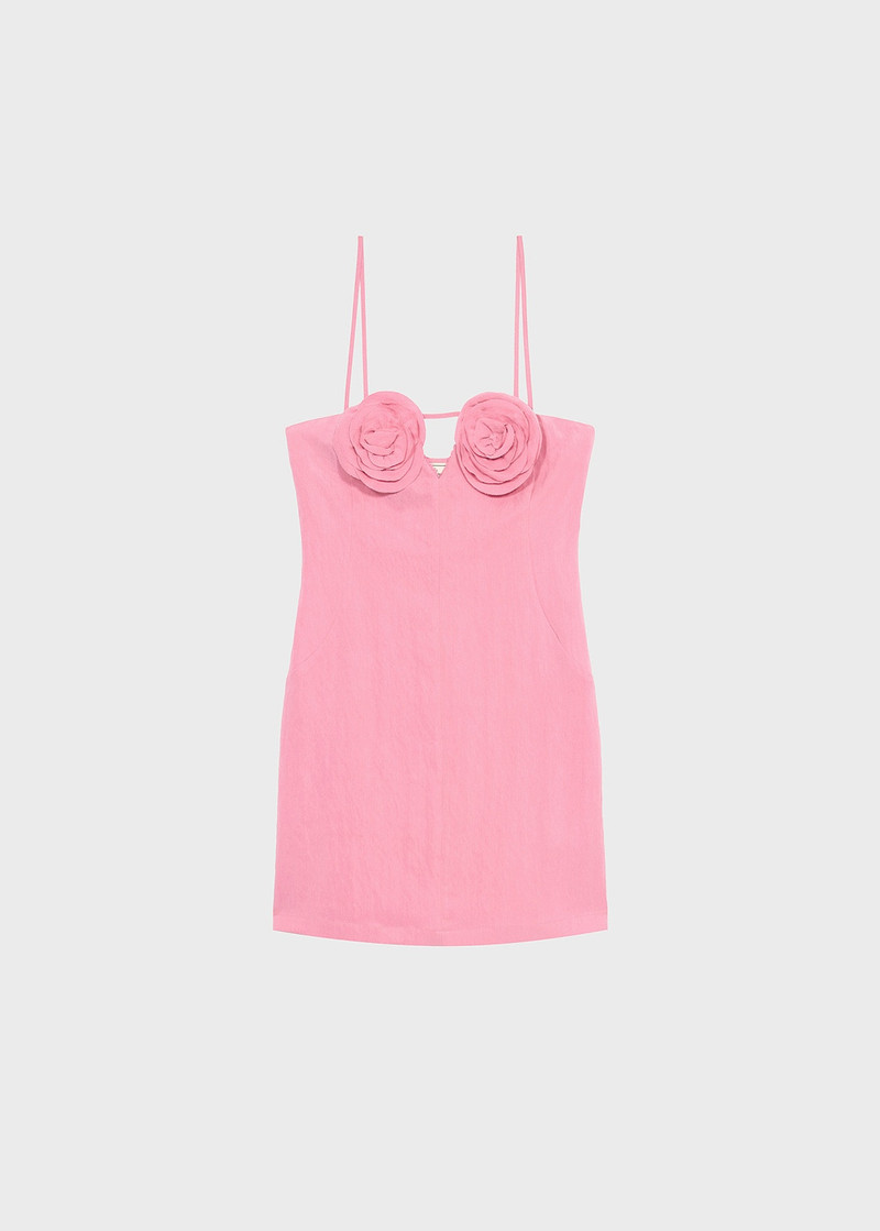 MINI DRESS WITH ROSE DETAILS 1