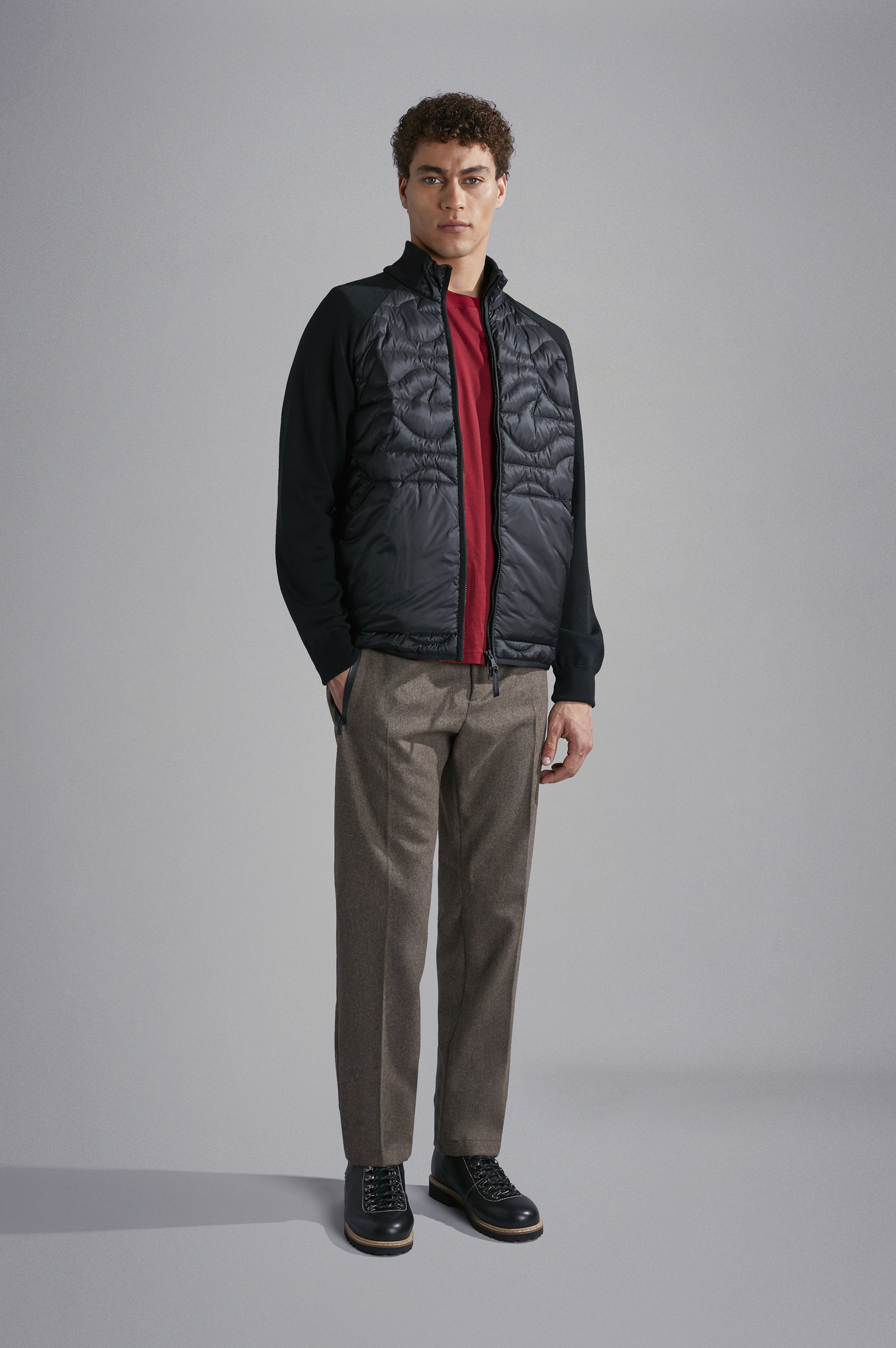 HYBRID MONOGRAM SWEATER WOOL AND TECHNICAL FABRIC - 2