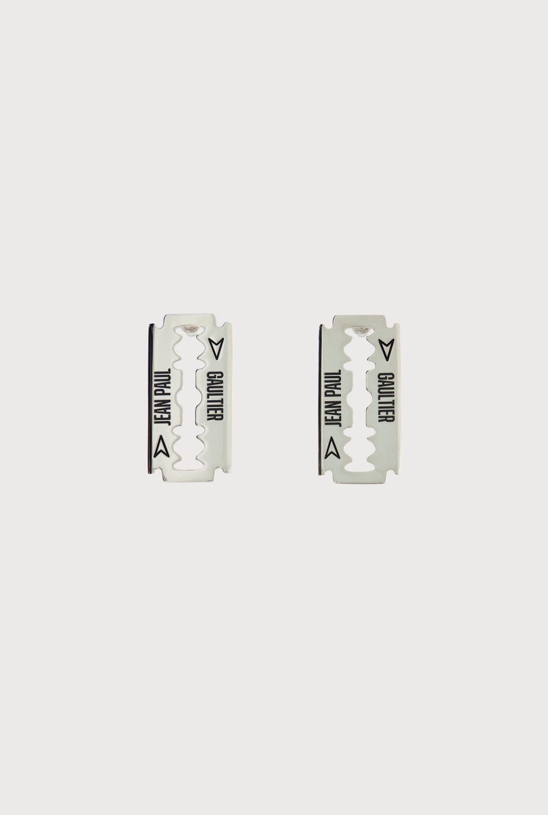 THE SILVER-TONE RAZOR BLADE EARRING 1