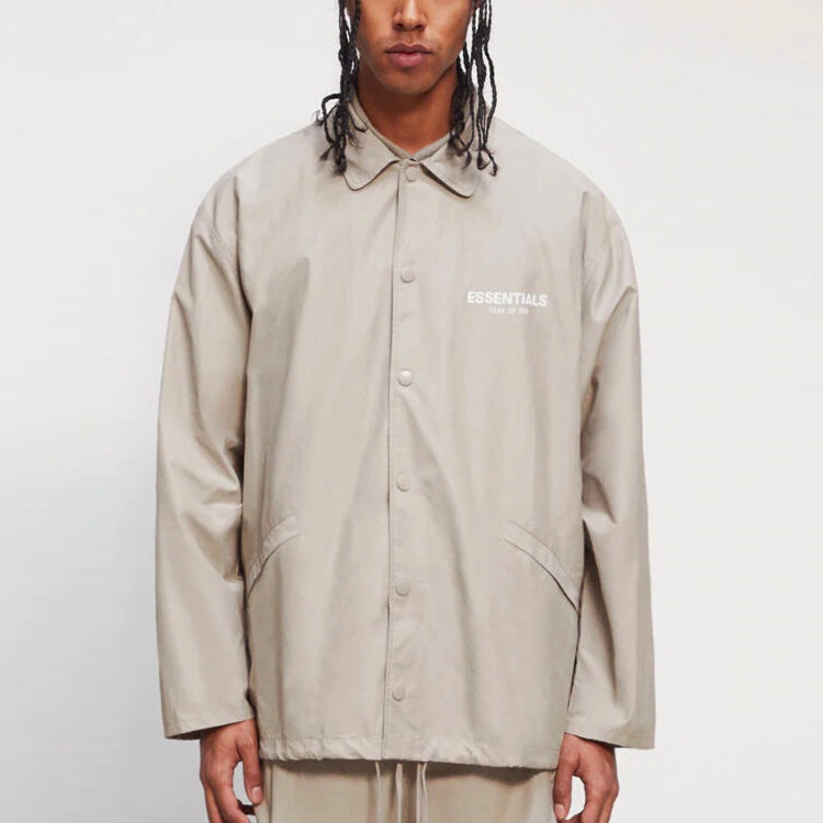Fear of God Essentials FW20 Coach Jacket Moss 0202250500023245 - 4