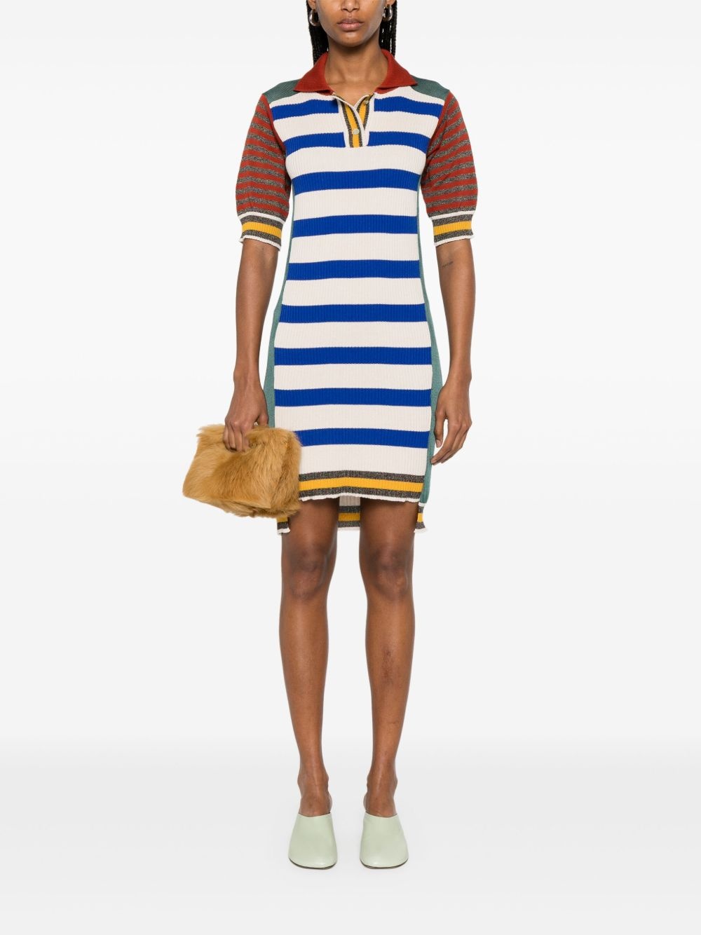 colour-block polo dress - 2
