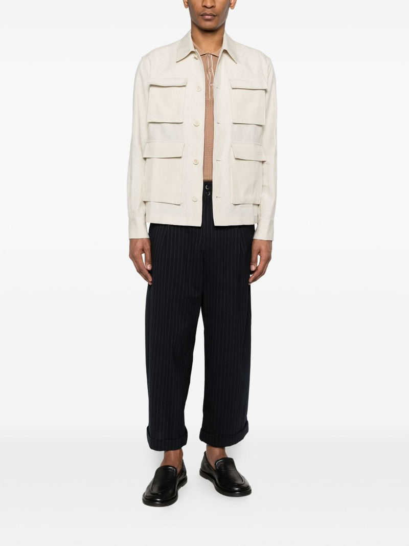 LARDINI patch pocket jacket outlook