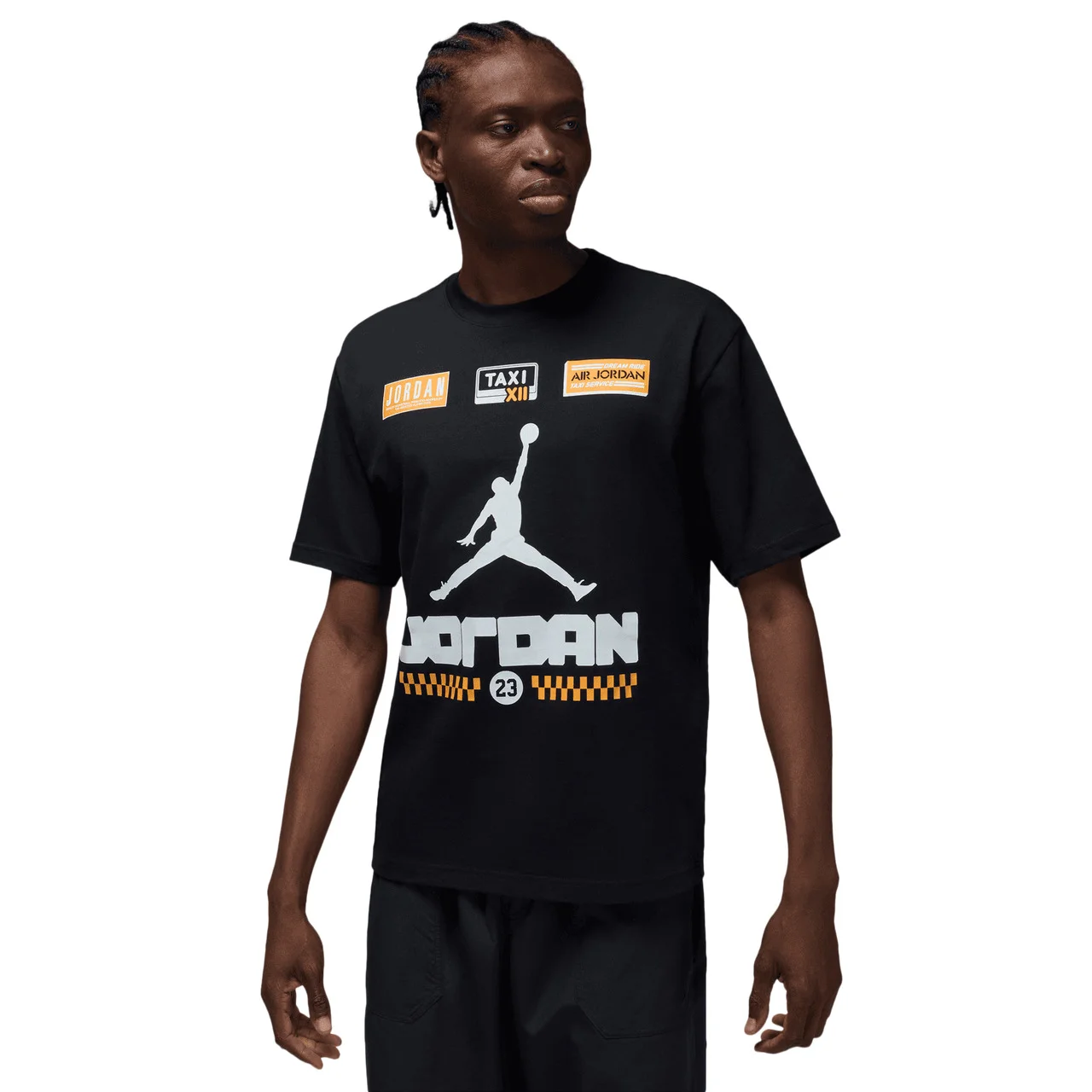 Jordan Mens Jordan AJ 12 Taxi '85 Short Sleeve Crew - 1