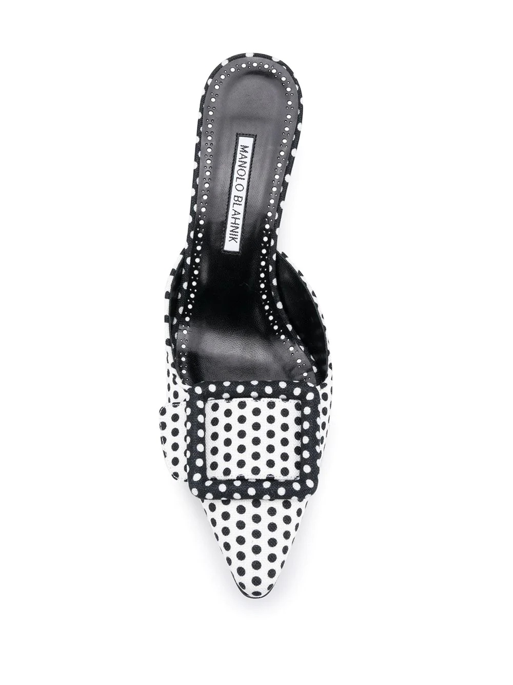 Maysale 50mm polka dot print pumps - 4