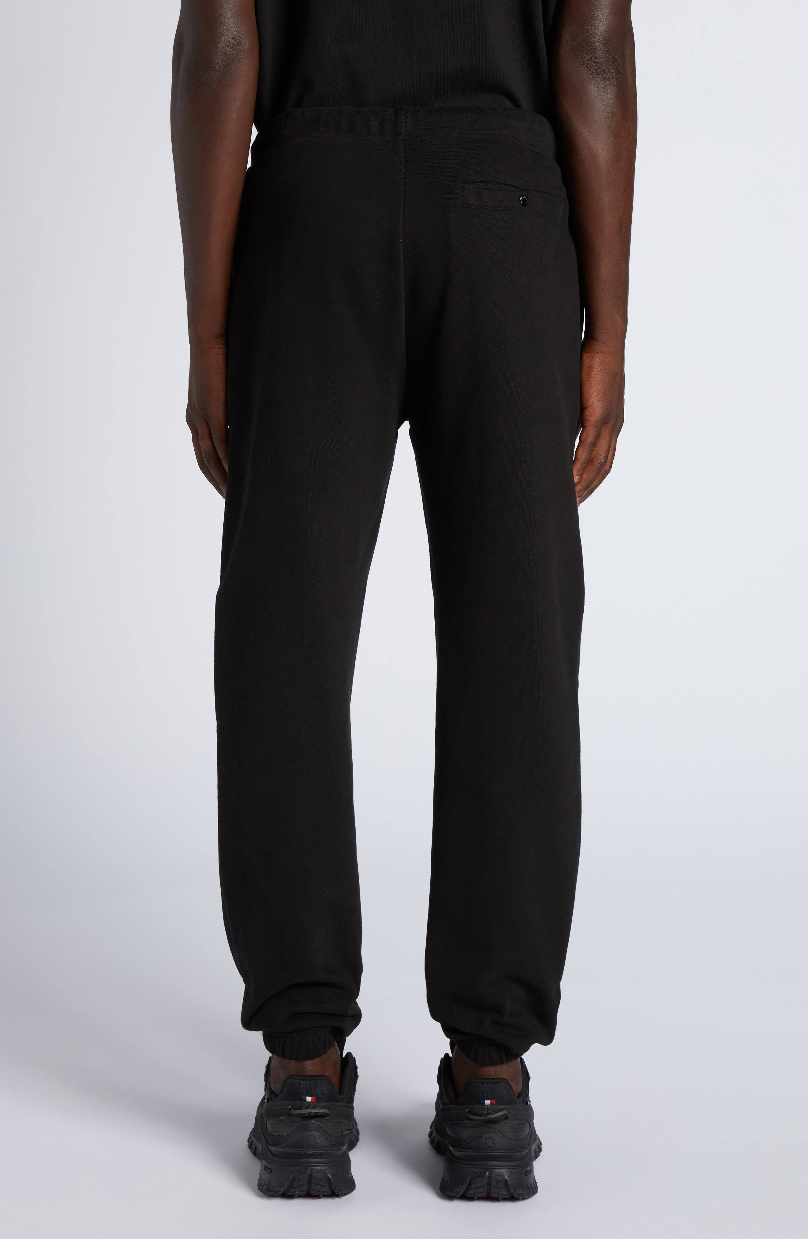 Moncler Logo Patch Joggers in Black at Nordstrom - 3