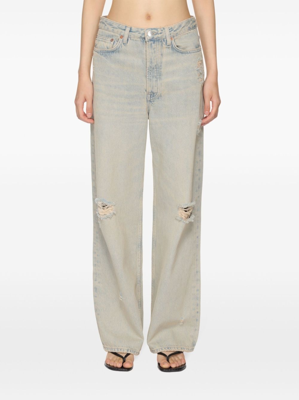 Shelly cotton wide-leg jeans - 2