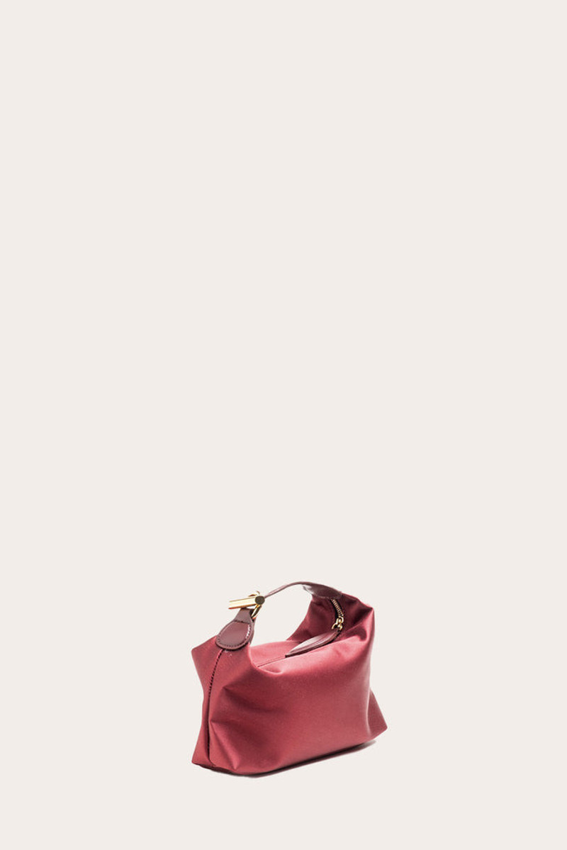 PILLOW POUCH MICRO MAROON SATIN 1