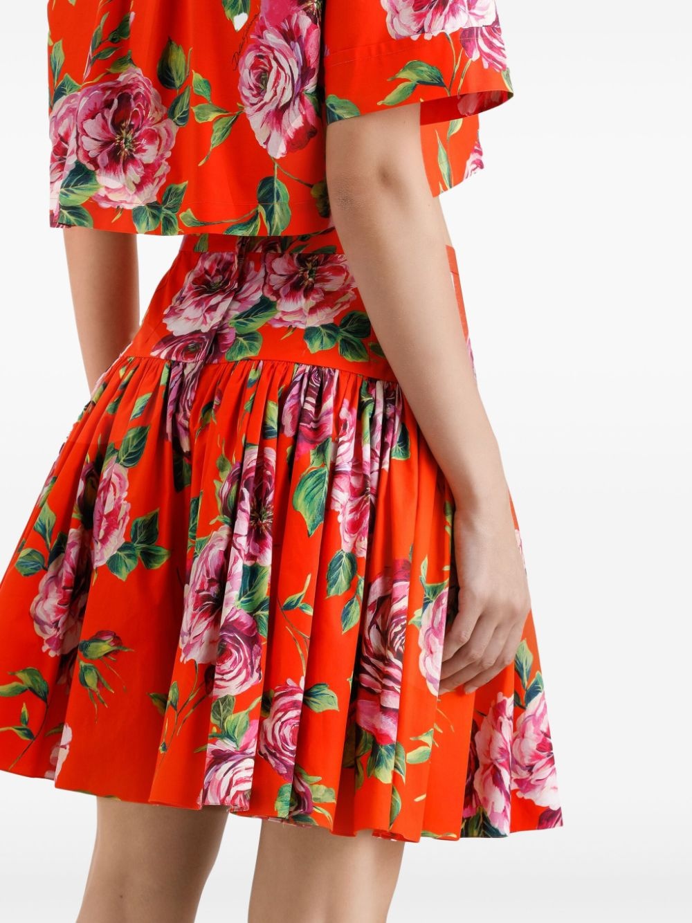 floral-print mini skirt - 5