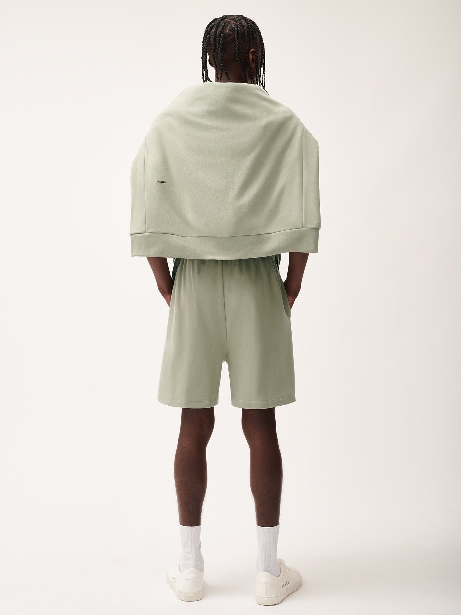 Mens 365 Midweight Mid Length Shorts - Moss-Green - 3