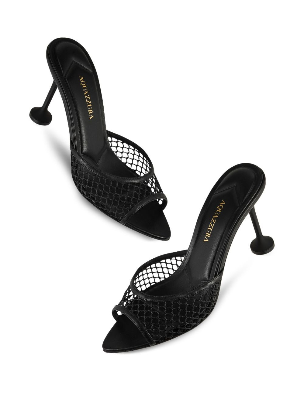 mesh-panel pointed-toe sandals - 4