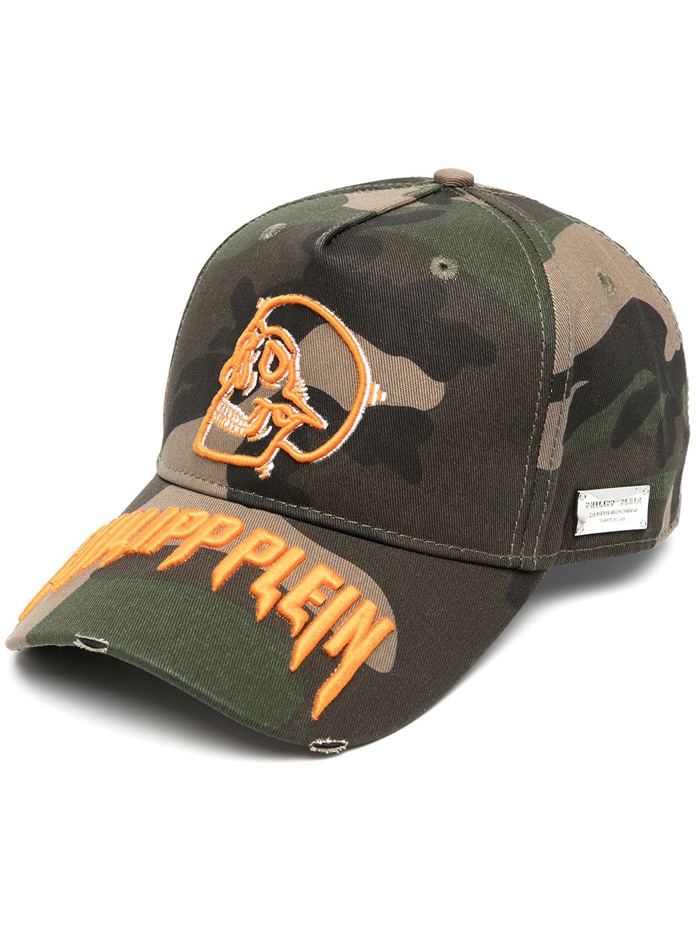 camouflage-print cap - 1