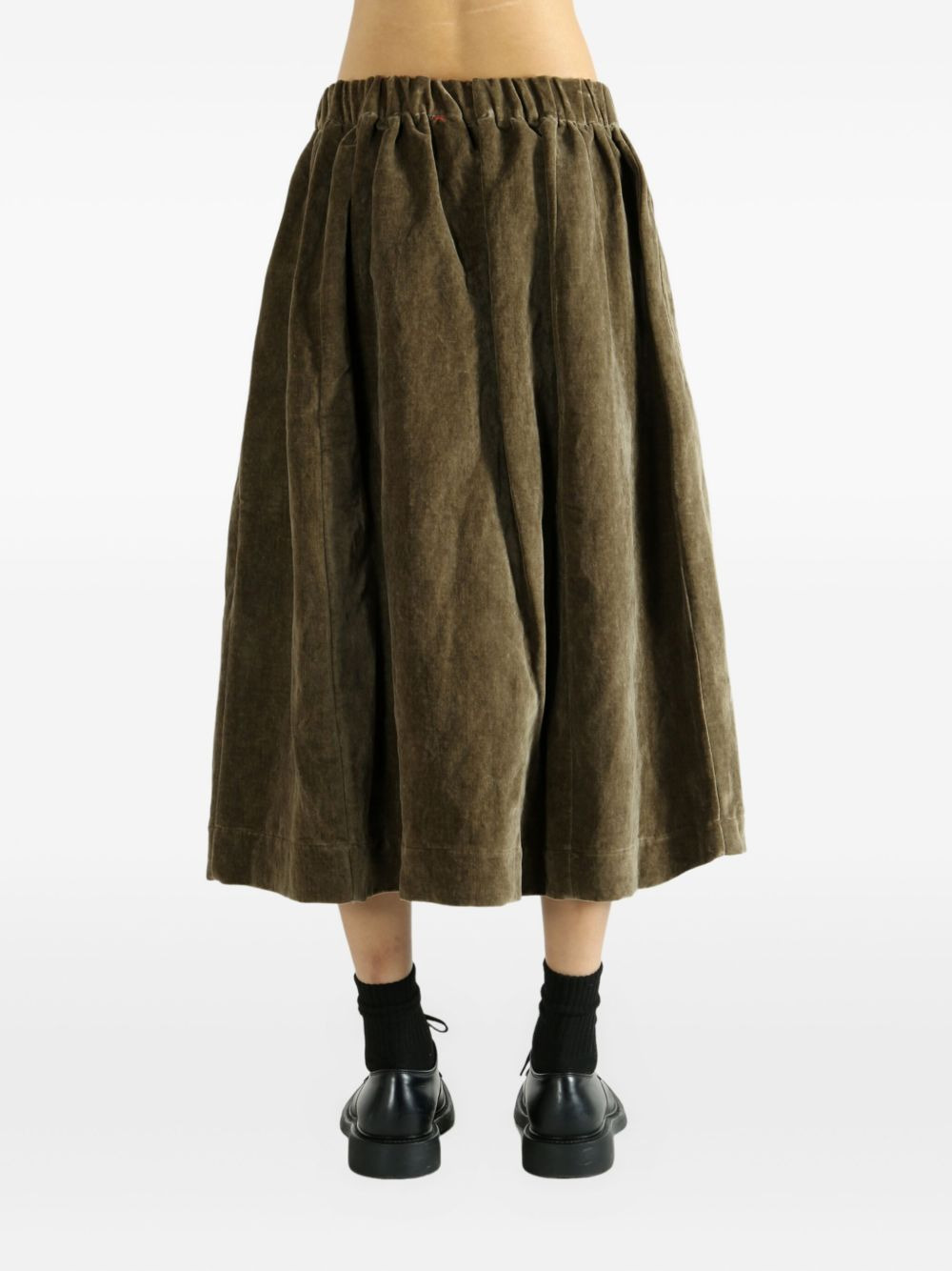 Ghost pocket-detail elastic-waist midi skirt - 4