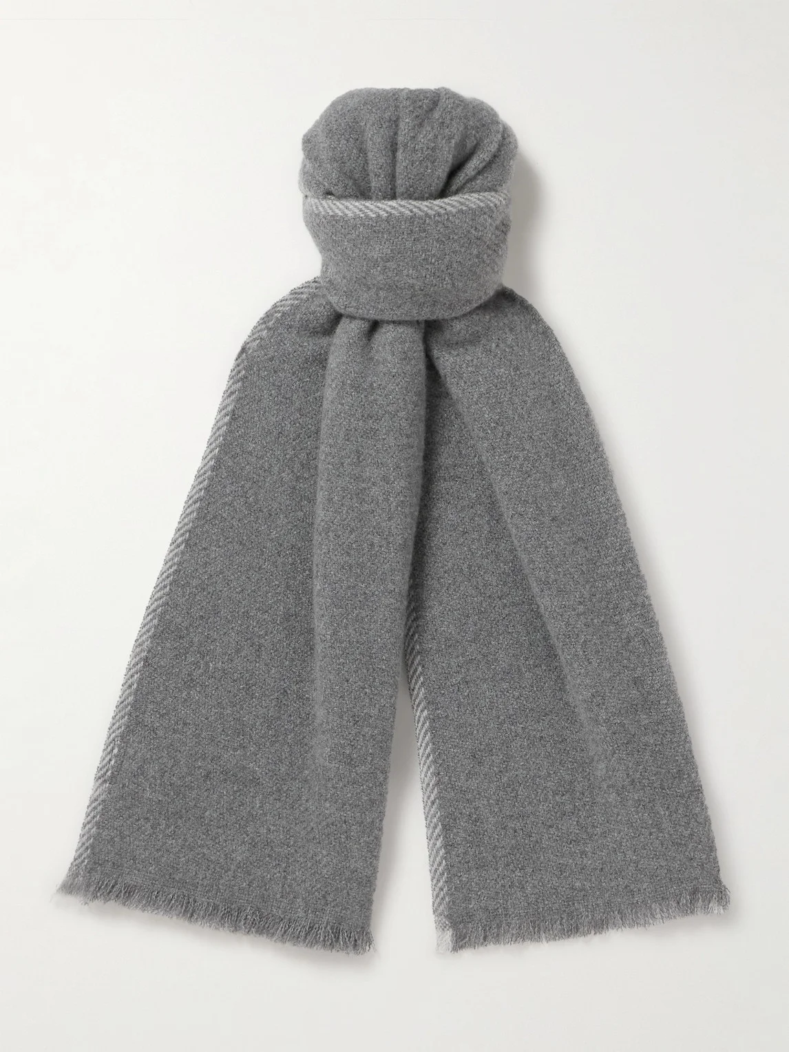 Frayed Cashmere Scarf - 1