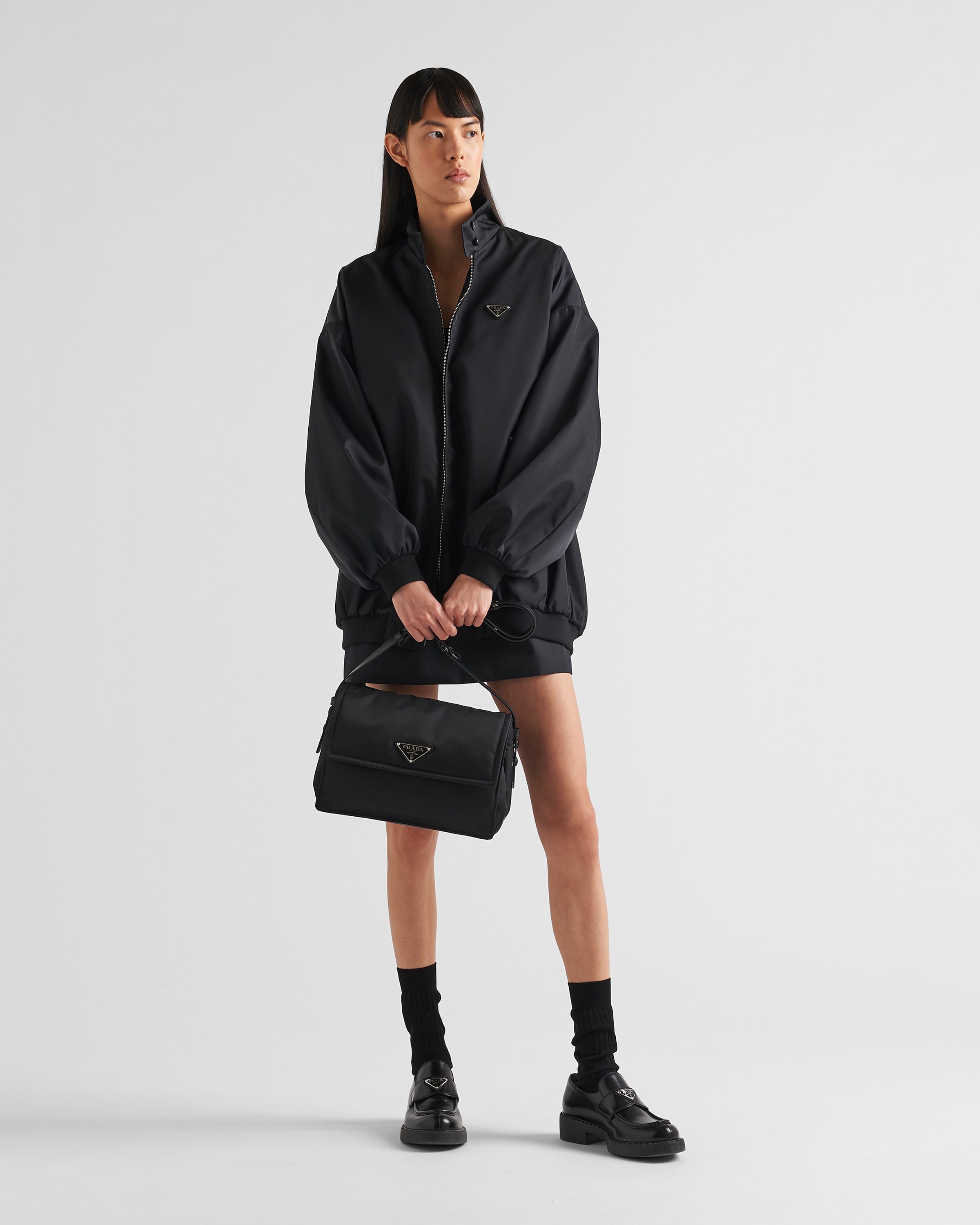 Medium padded Re-Nylon shoulder bag - 8