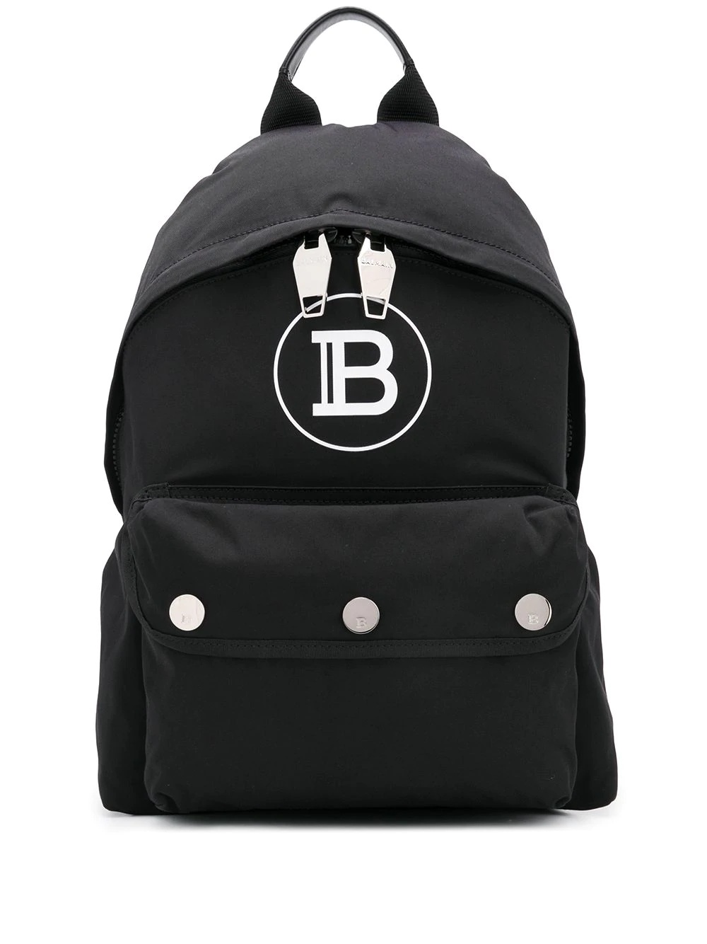 B logo print backpack - 1