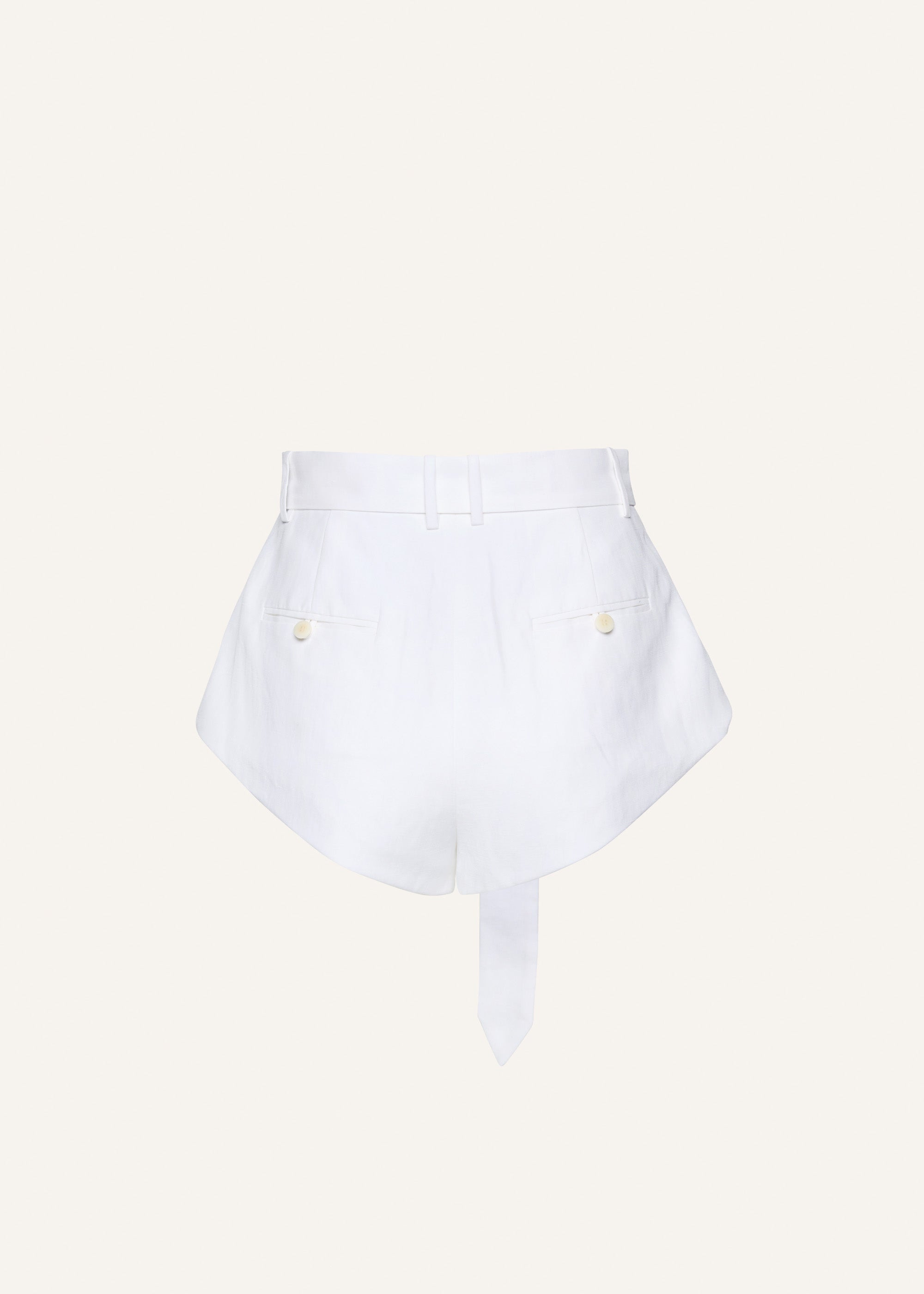 Flared shorts in white - 2