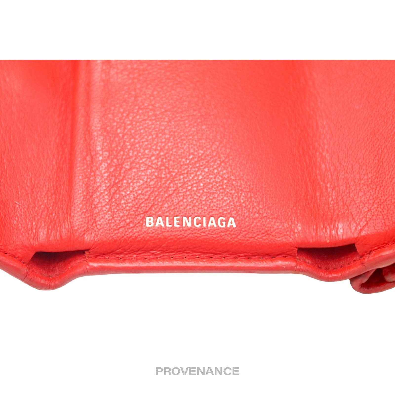Balenciaga Papier Mini Wallet - Red Leather - 7
