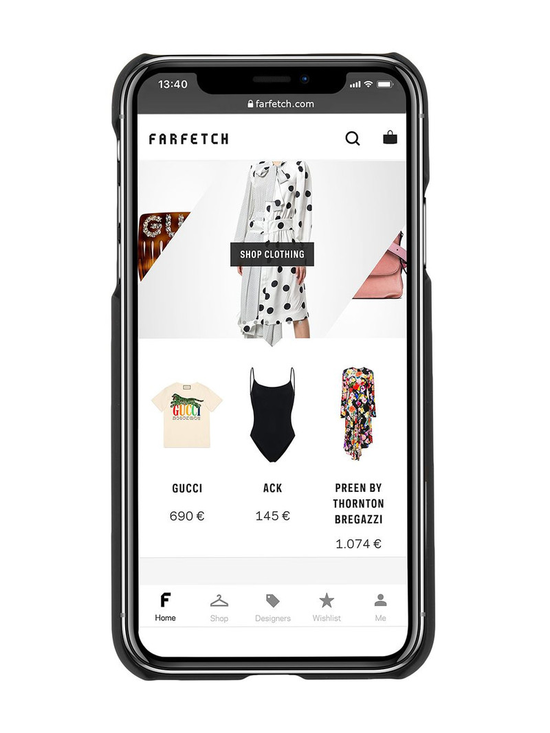 Heron Preston logo iPhone X case outlook