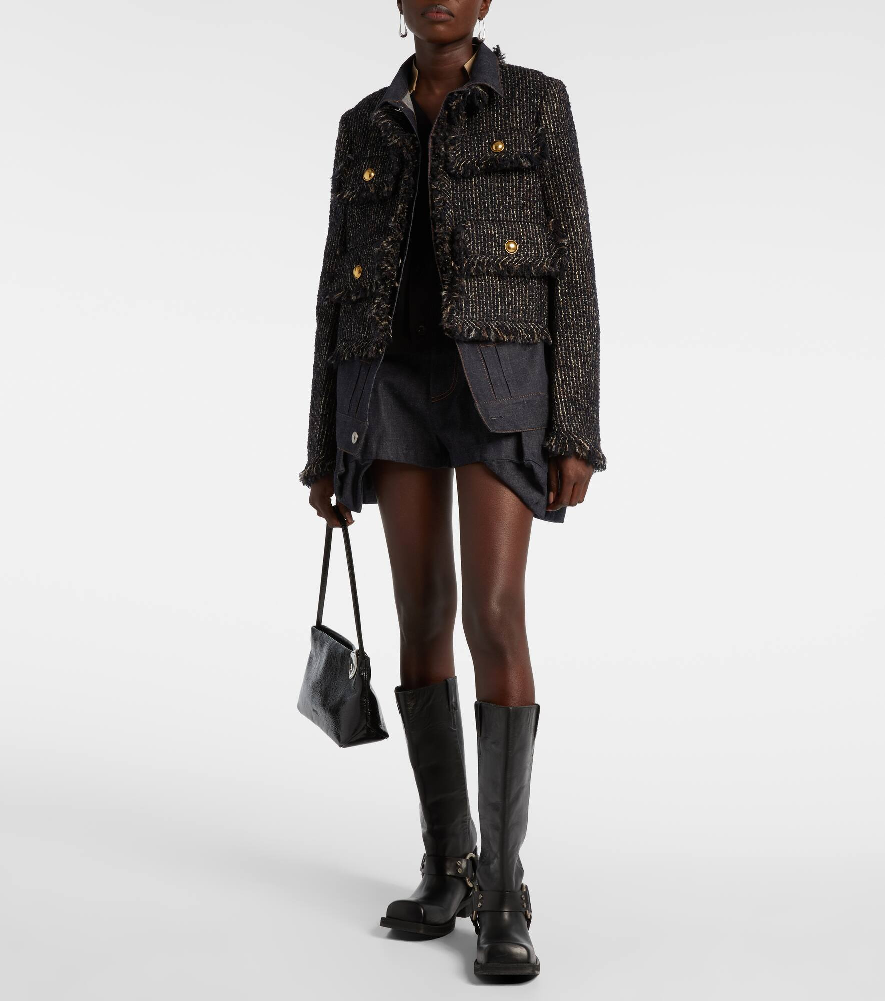 Wool-blend and cotton jacket - 2