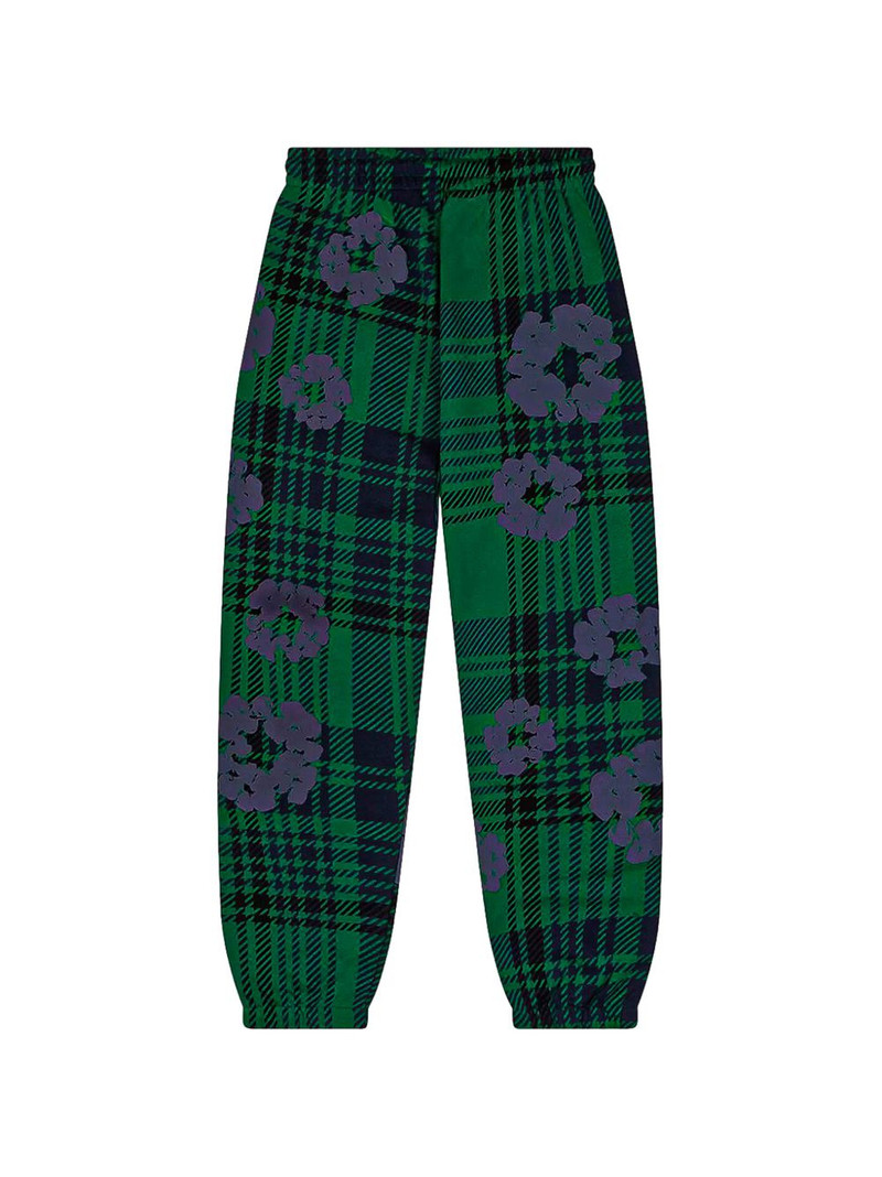 DENIM TEARS plaid wreath sweatpants outlook