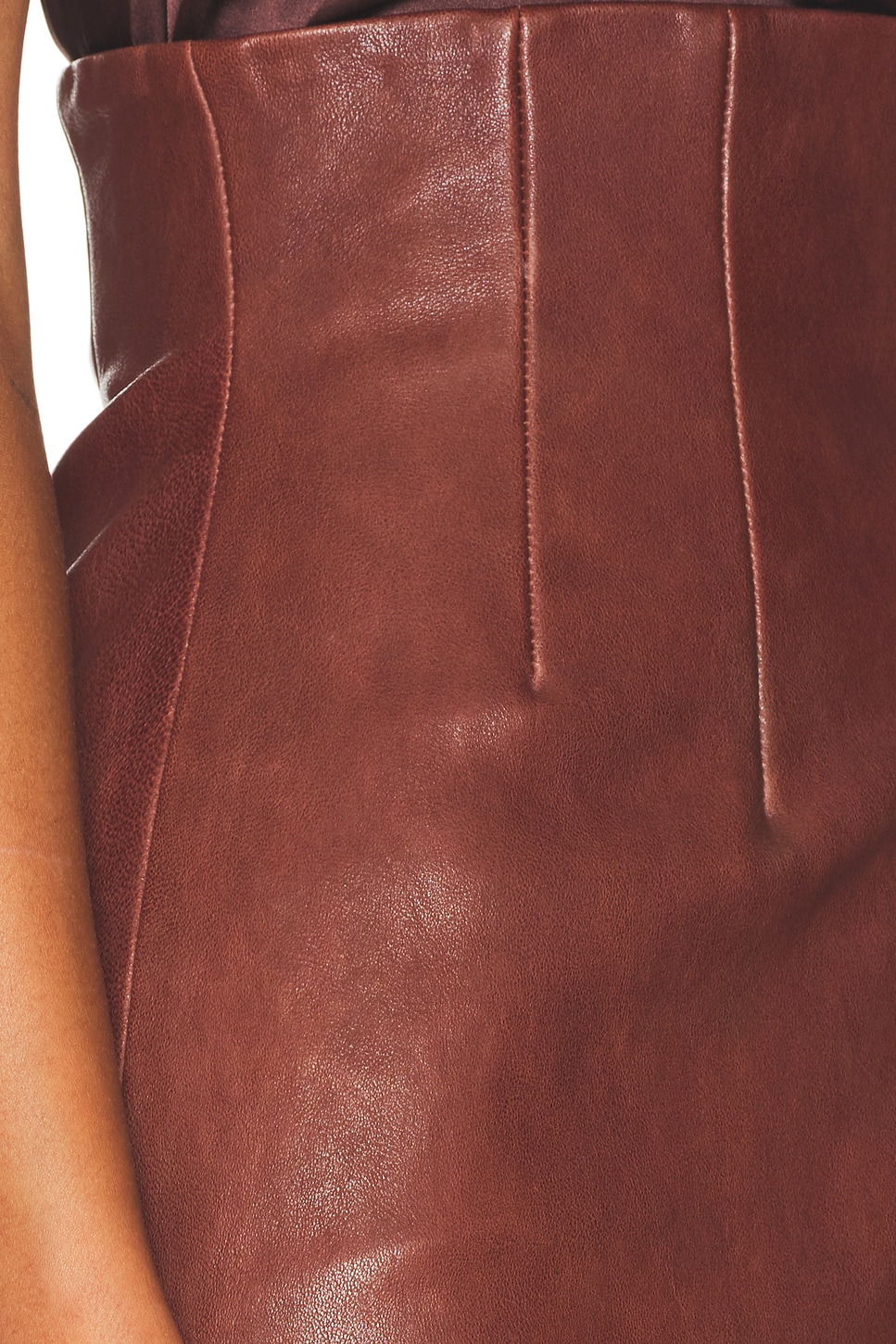 The Svelte Leather Midi Skirt - 6