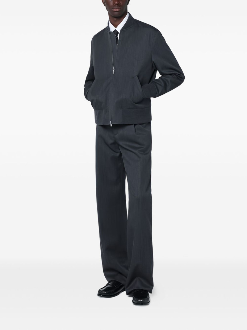 LARDINI zip-fastening bomber jacket outlook