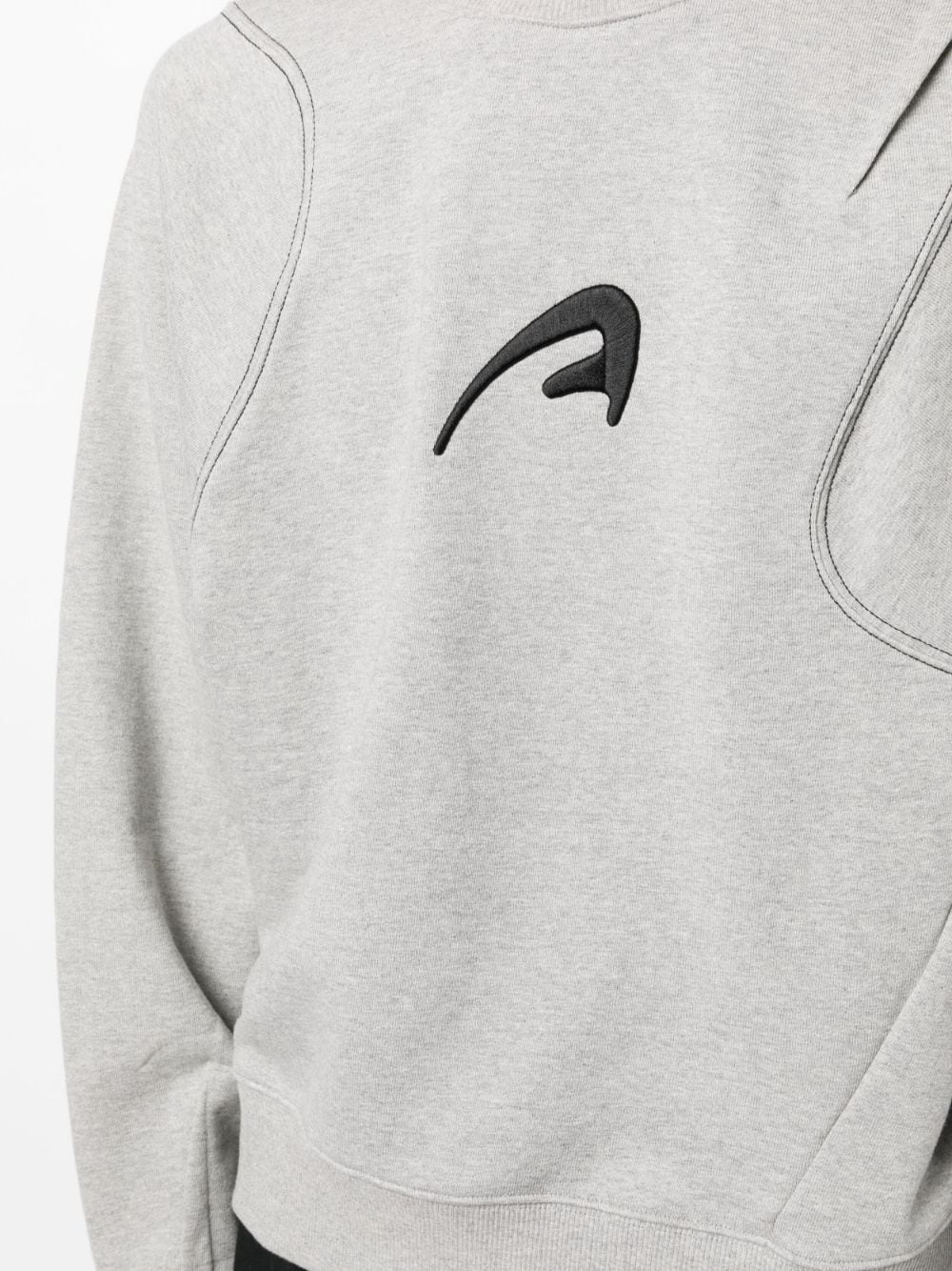 embroidered cotton sweatshirt - 5