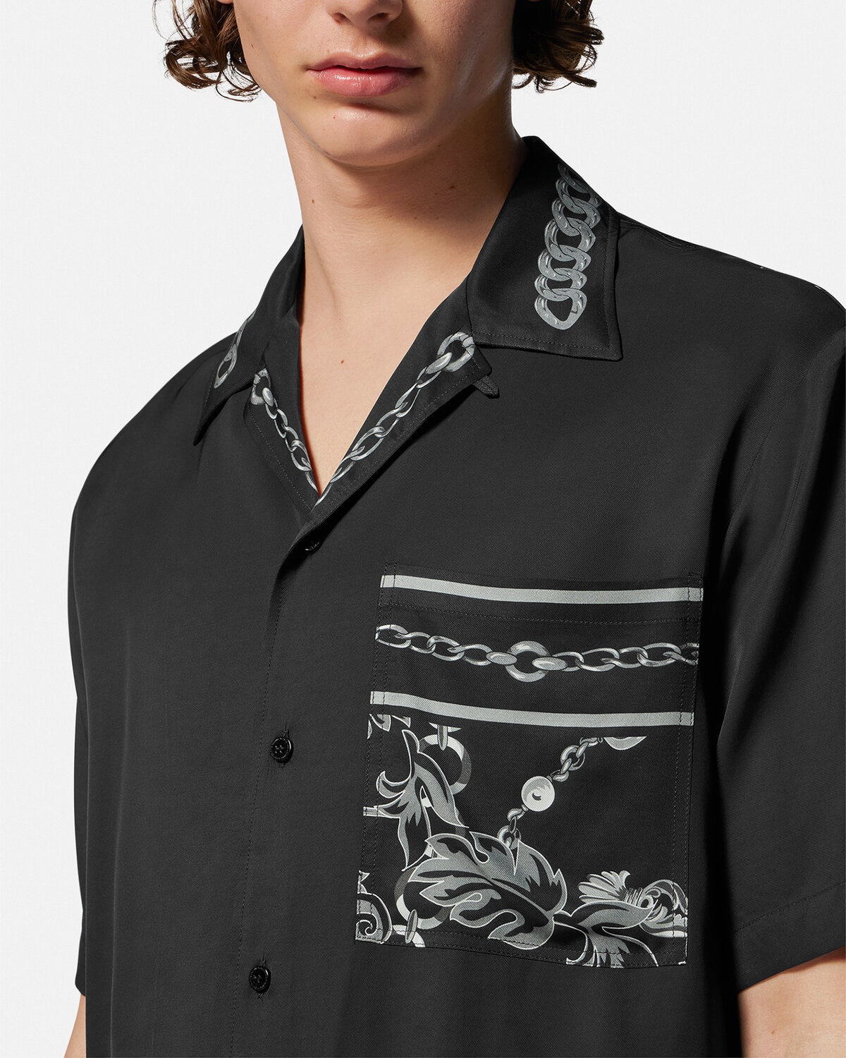 Chain Couture Short-Sleeved Shirt - 5