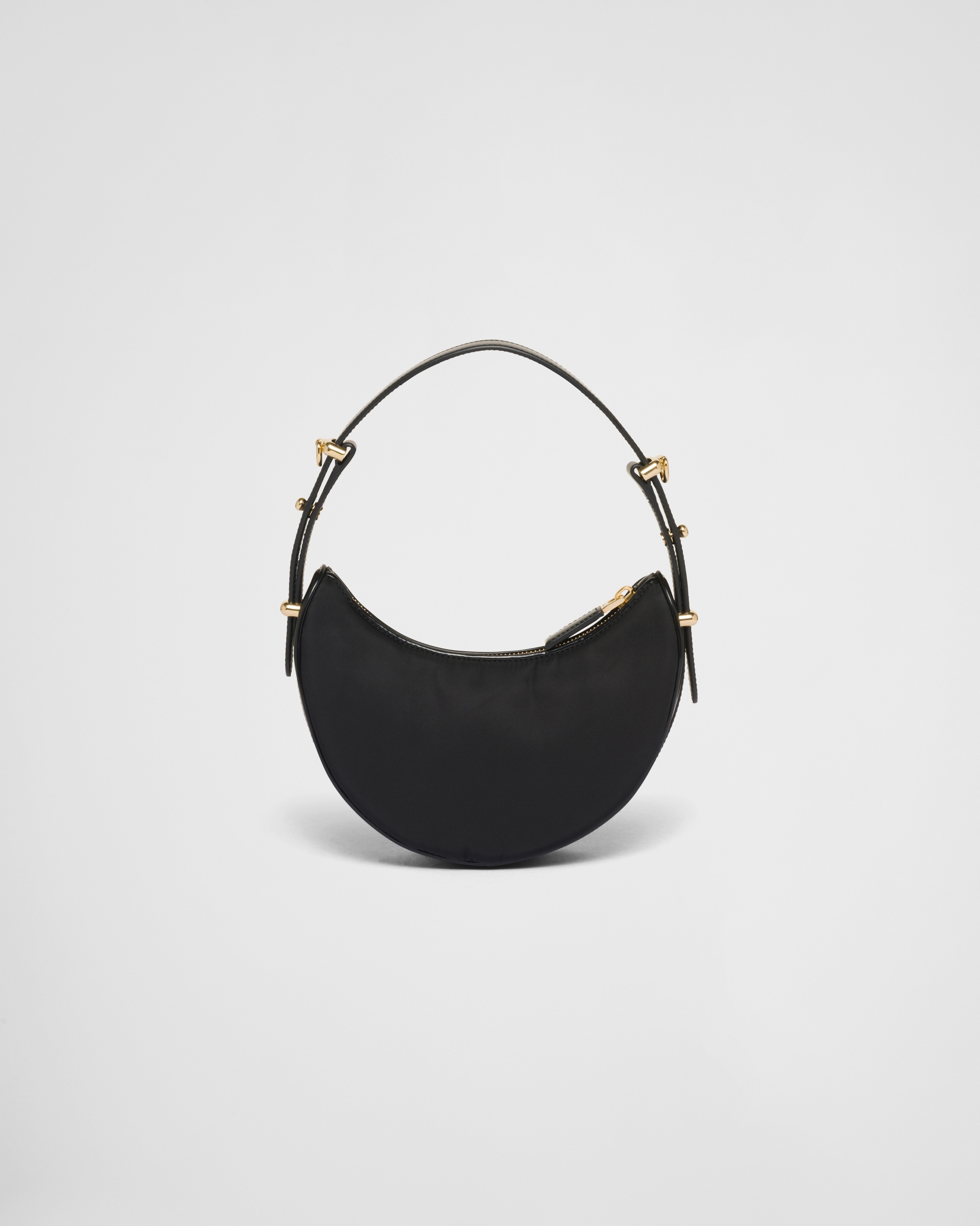 Prada Prada Arqué Re-Nylon and brushed leather mini shoulder