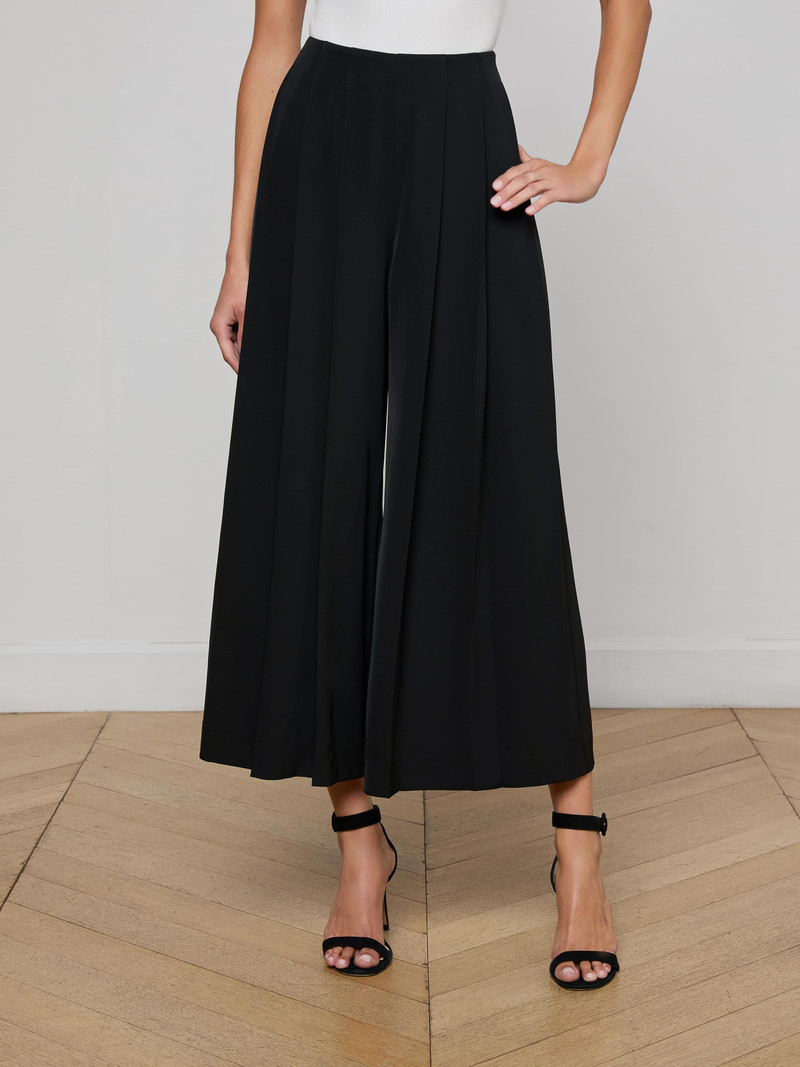 Novalynn Cropped Pleated Pant - 1