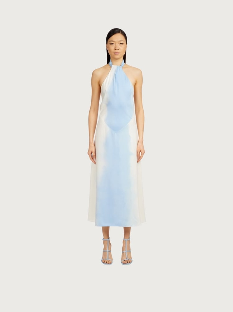 FERRAGAMO SUNSET PRINT DRESS outlook