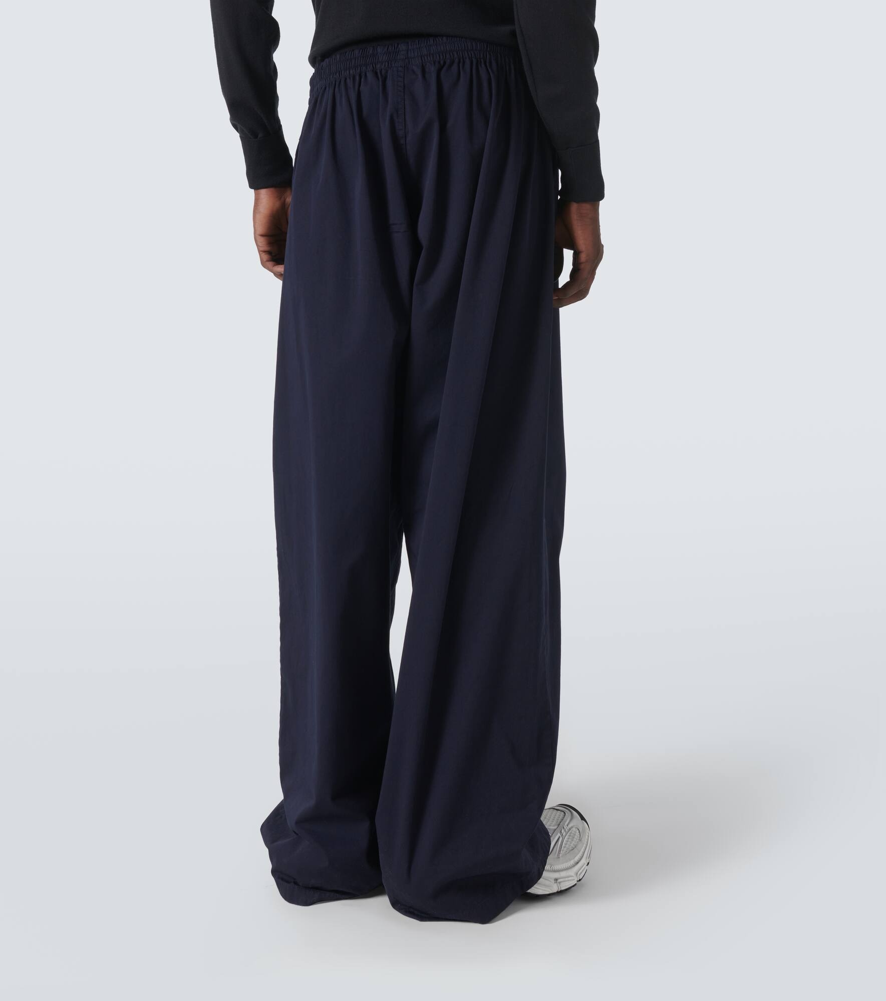 Cotton wide-leg pants - 4