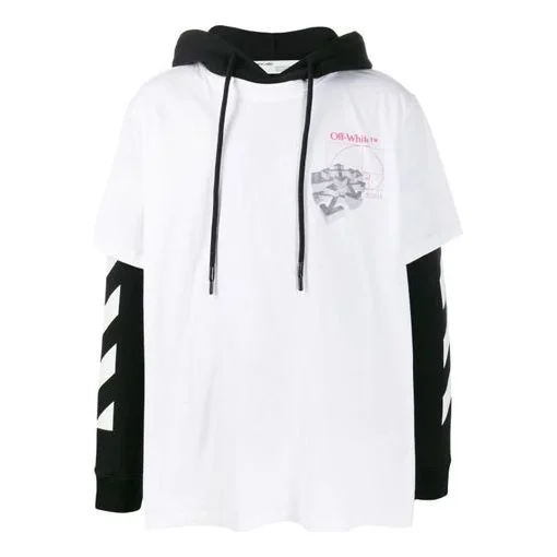 Men's Off-White Arm Printing Loose Fit White OMAB033R201850120188 - 1