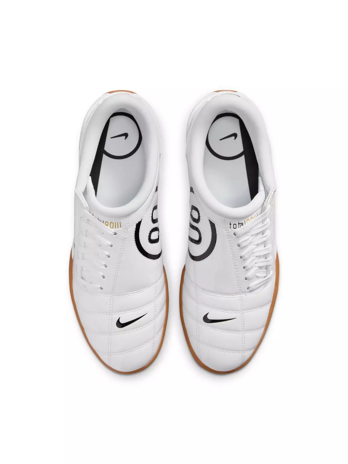Total 90 "White/Black/Metallic Gold" Women's Shoe - 6