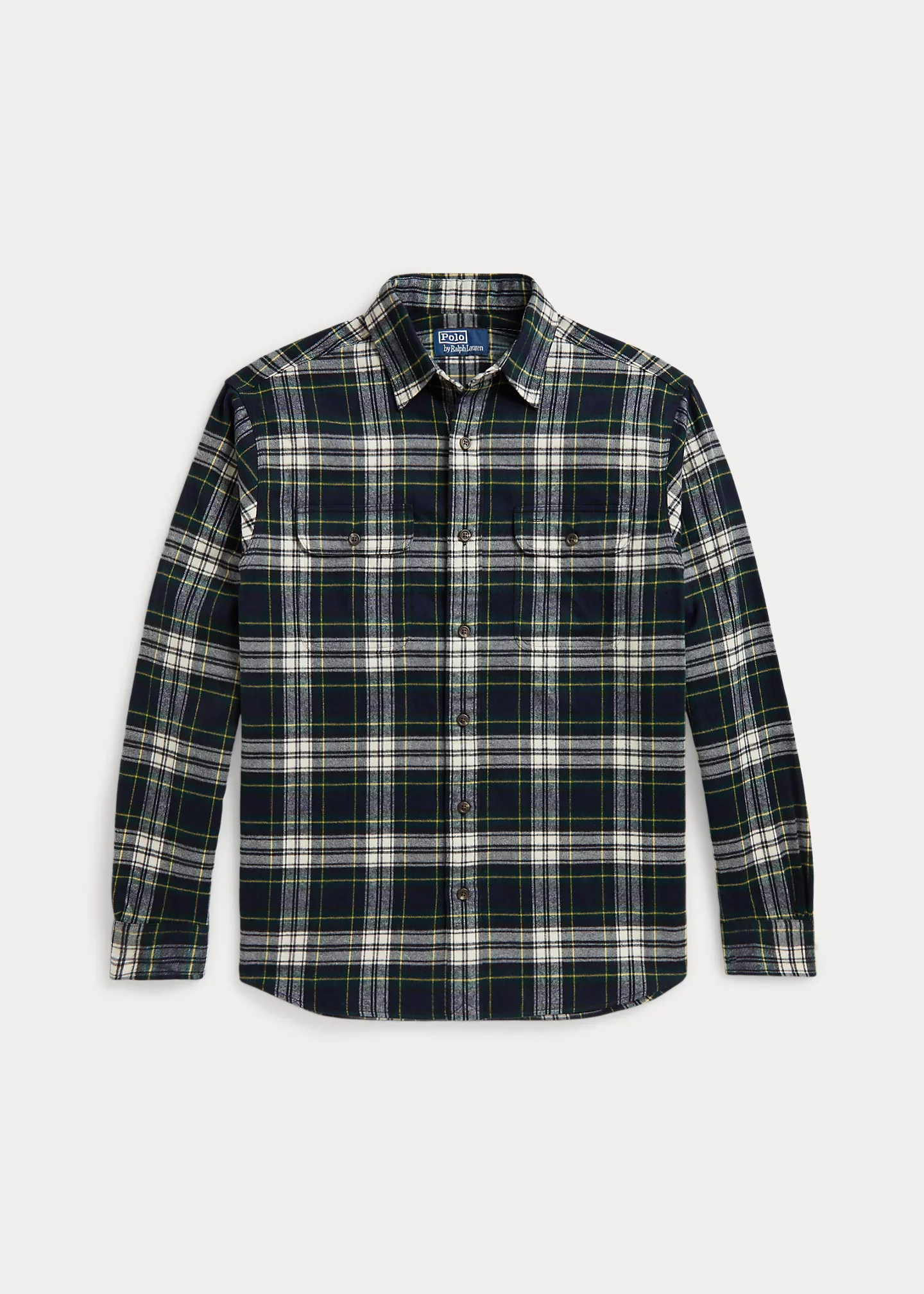 Classic Fit Plaid Flannel Workshirt - 1
