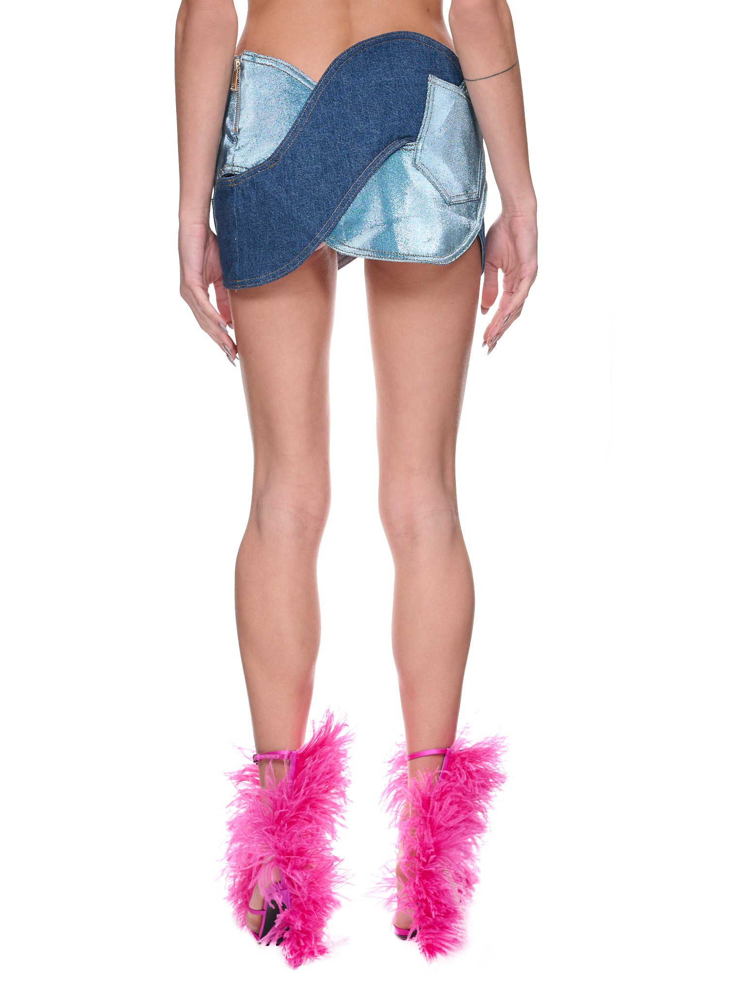 Denim Rope Mini Skirt - 3