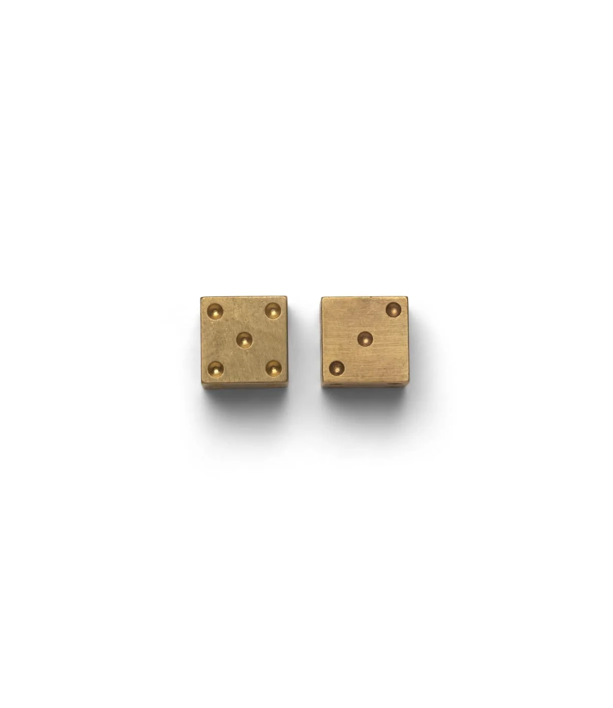 Solid Brass Dice - 1