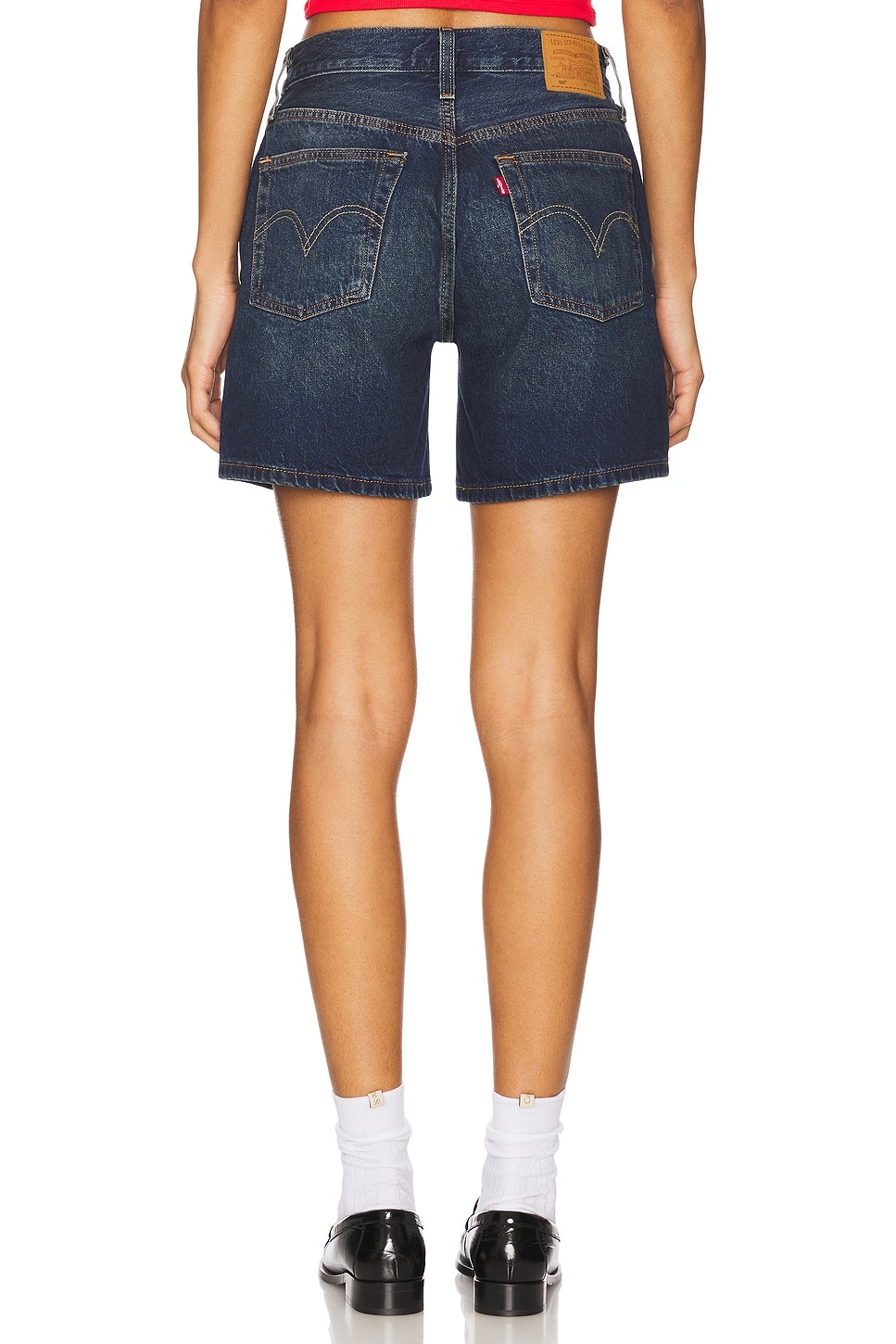 501 Mid Thigh Low Waist Short - 4