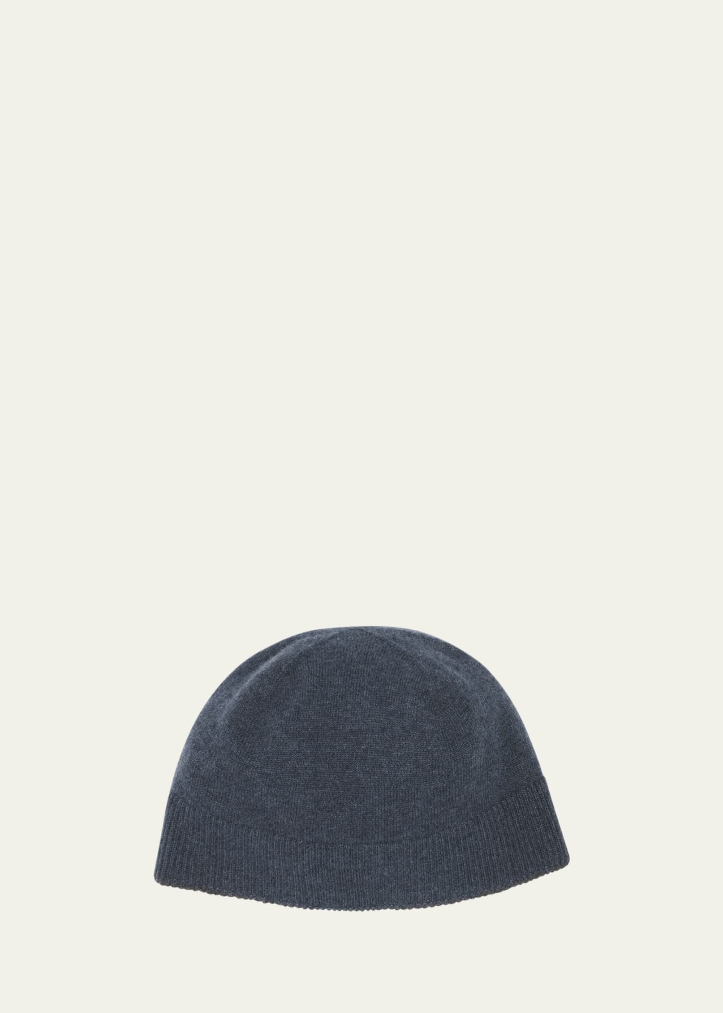 Men's Wool and Cashmere Beanie Hat - 1