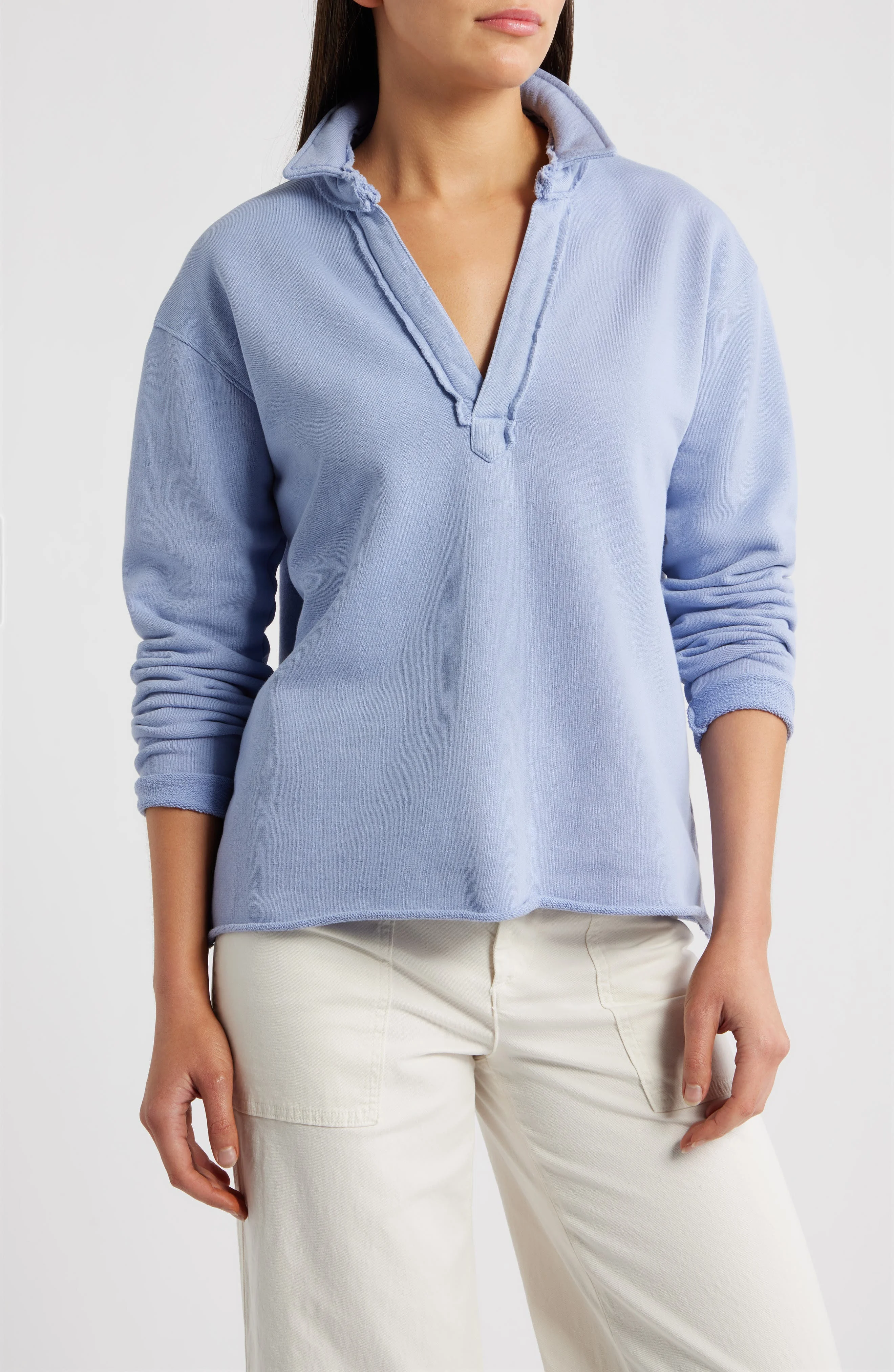 Frank & Eileen Patrick Popover Henley in Fog Blue at Nordstrom - 1