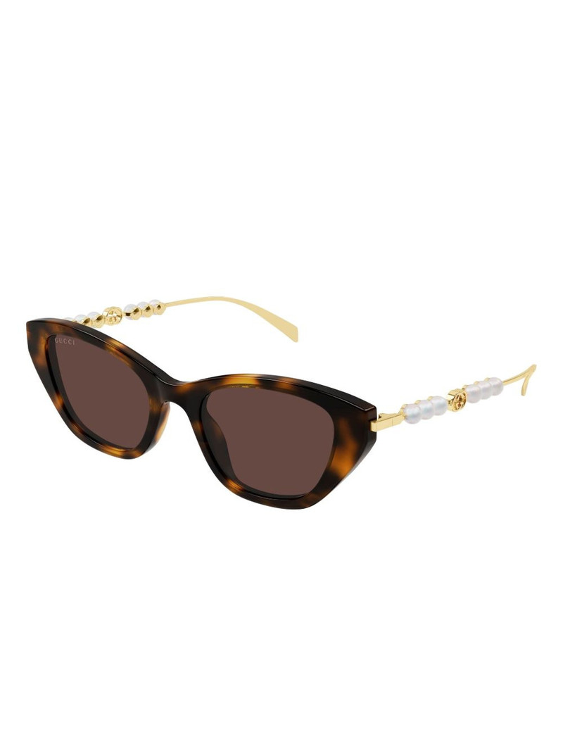 GUCCI GG1968S pearl cat-eye sunglasses outlook