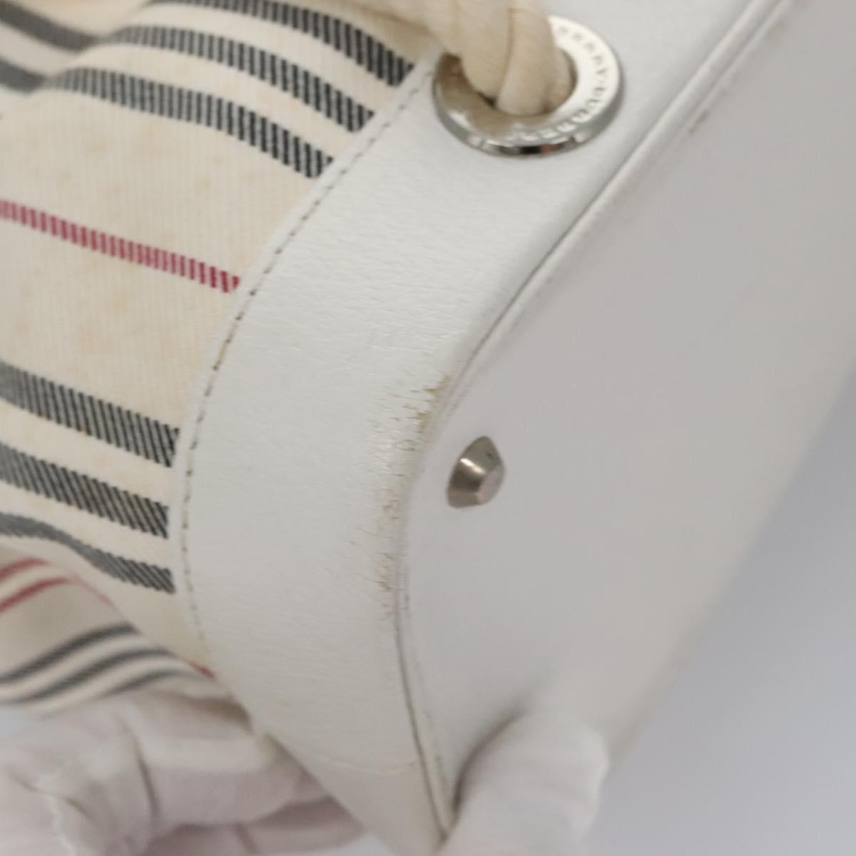 Burberry Hand Bag Canvas White - 16