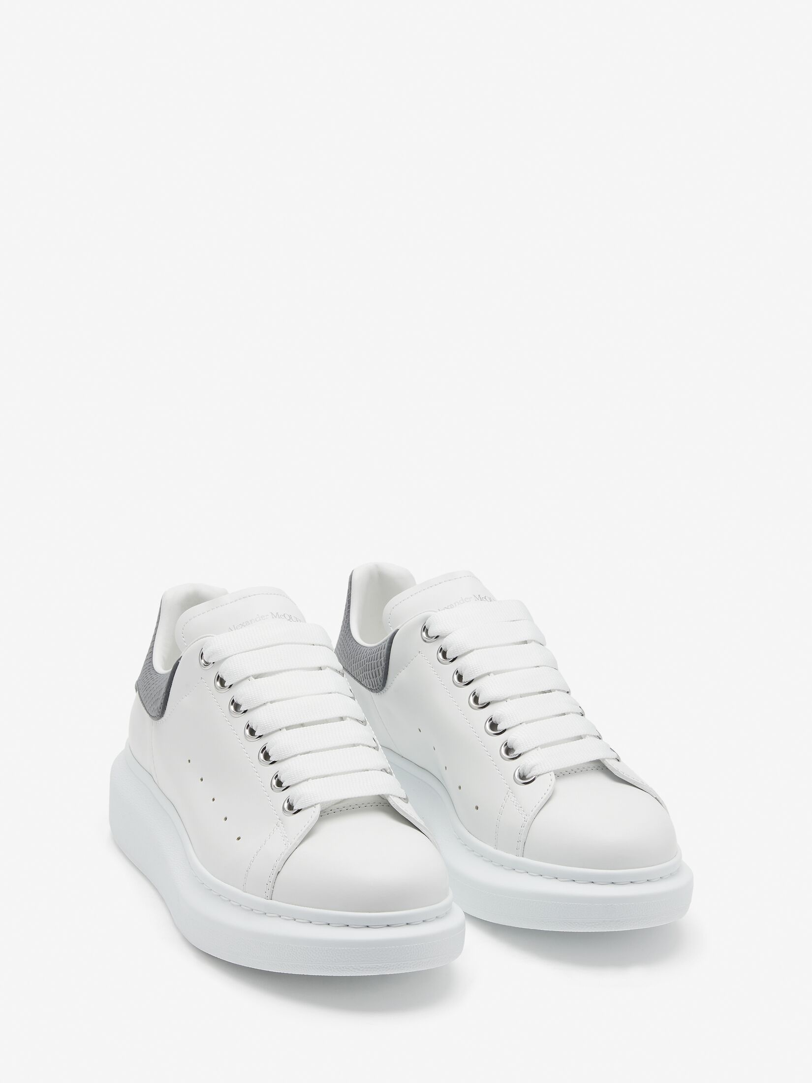 Women's Oversized Sneaker in White/grey - 2